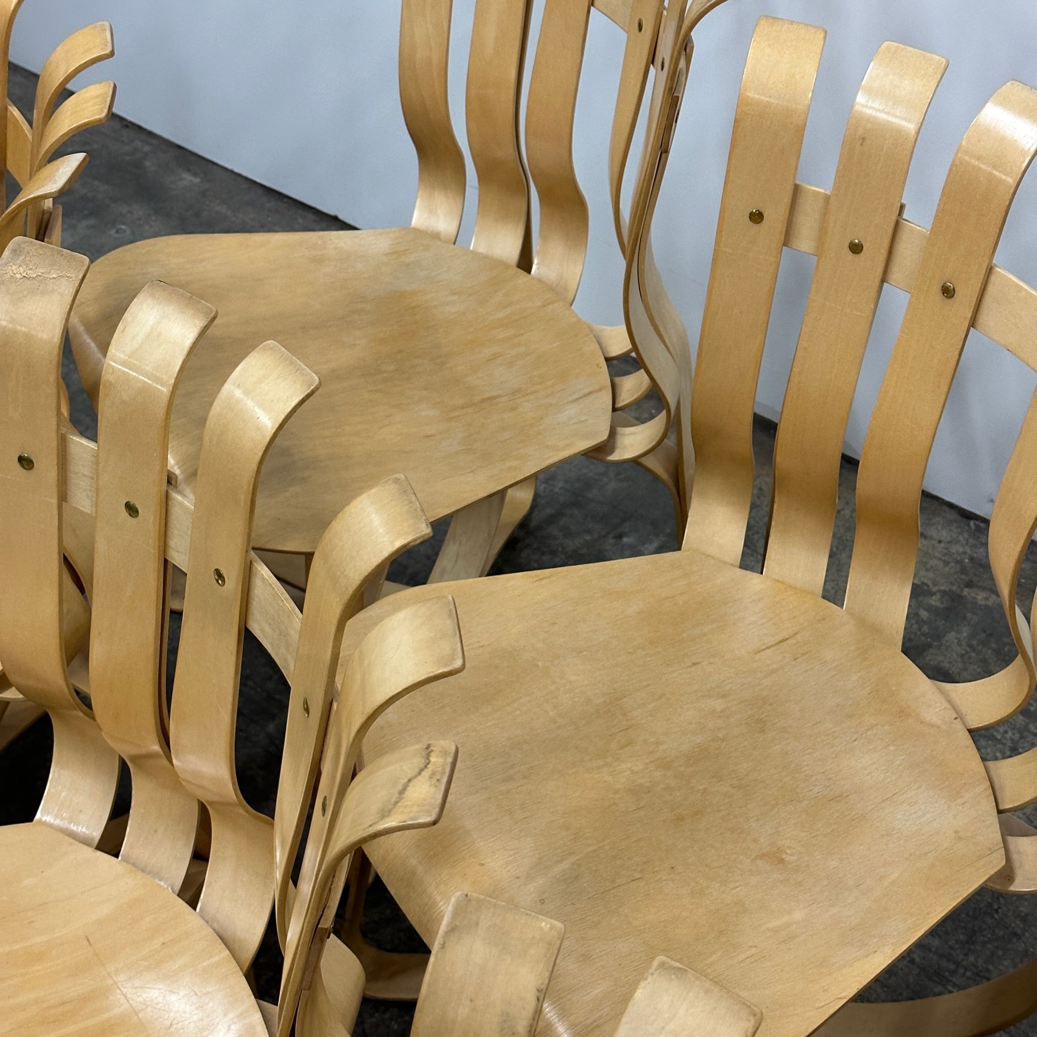 Hat Trick Chairs by Frank Gehry for Knoll