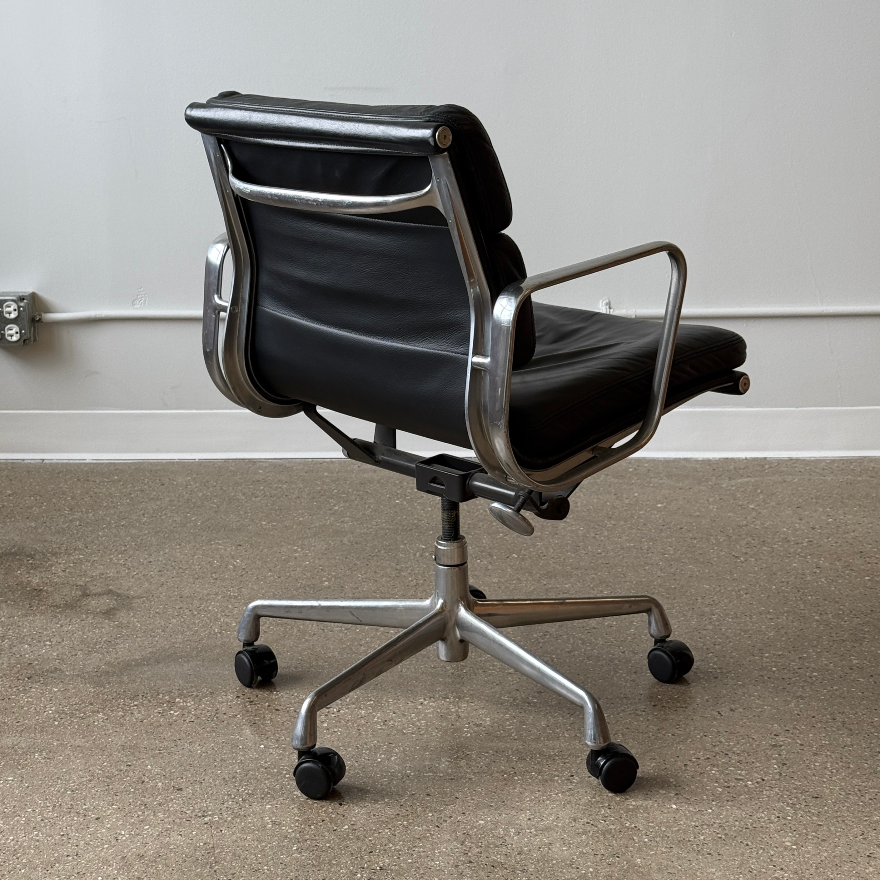 Soft Pad Desk Chair in Leather by Charles + Ray Eames for Herman Miller