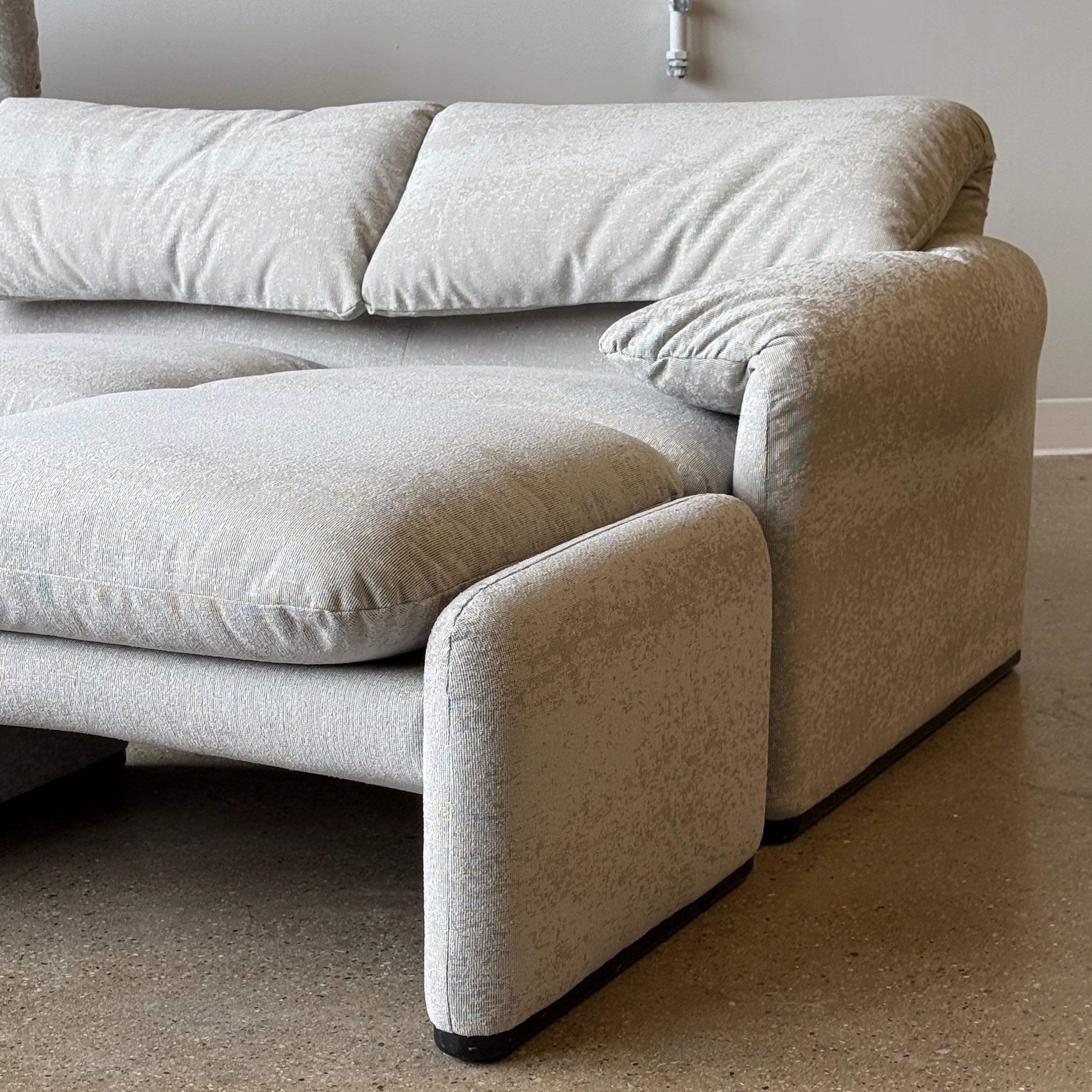 Maralunga Sofa + Ottoman by Vico Magistretti for Cassina