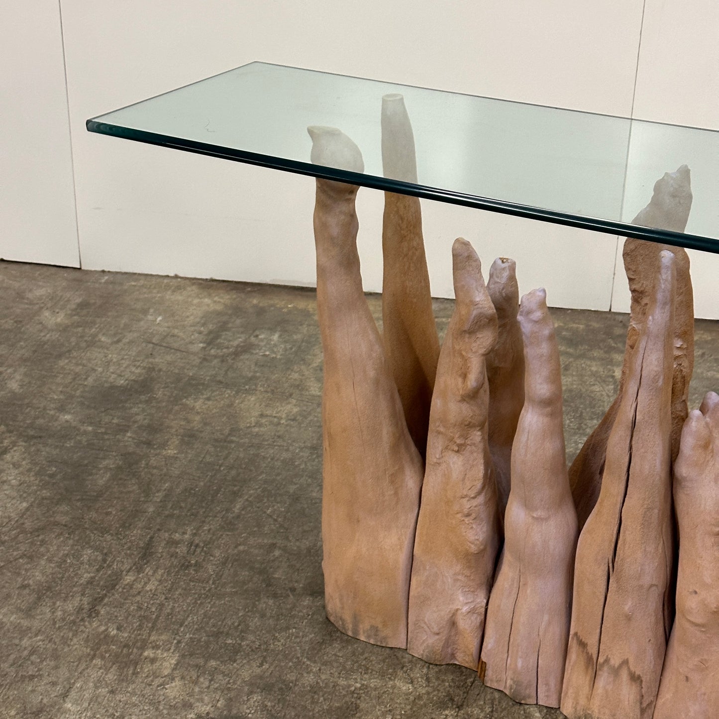 Cypress Knee Console Table