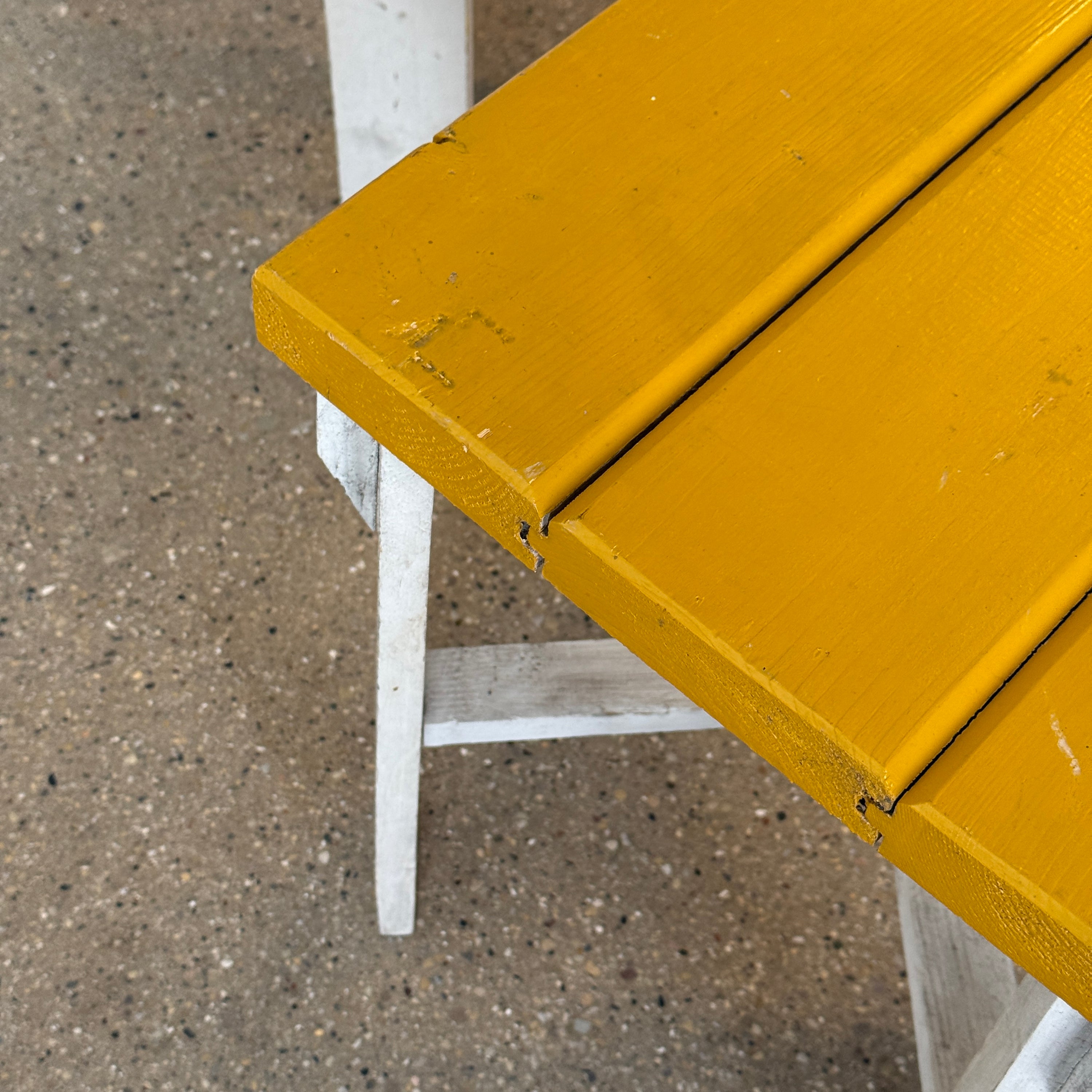 Primitive Painted Wooden Side Tables