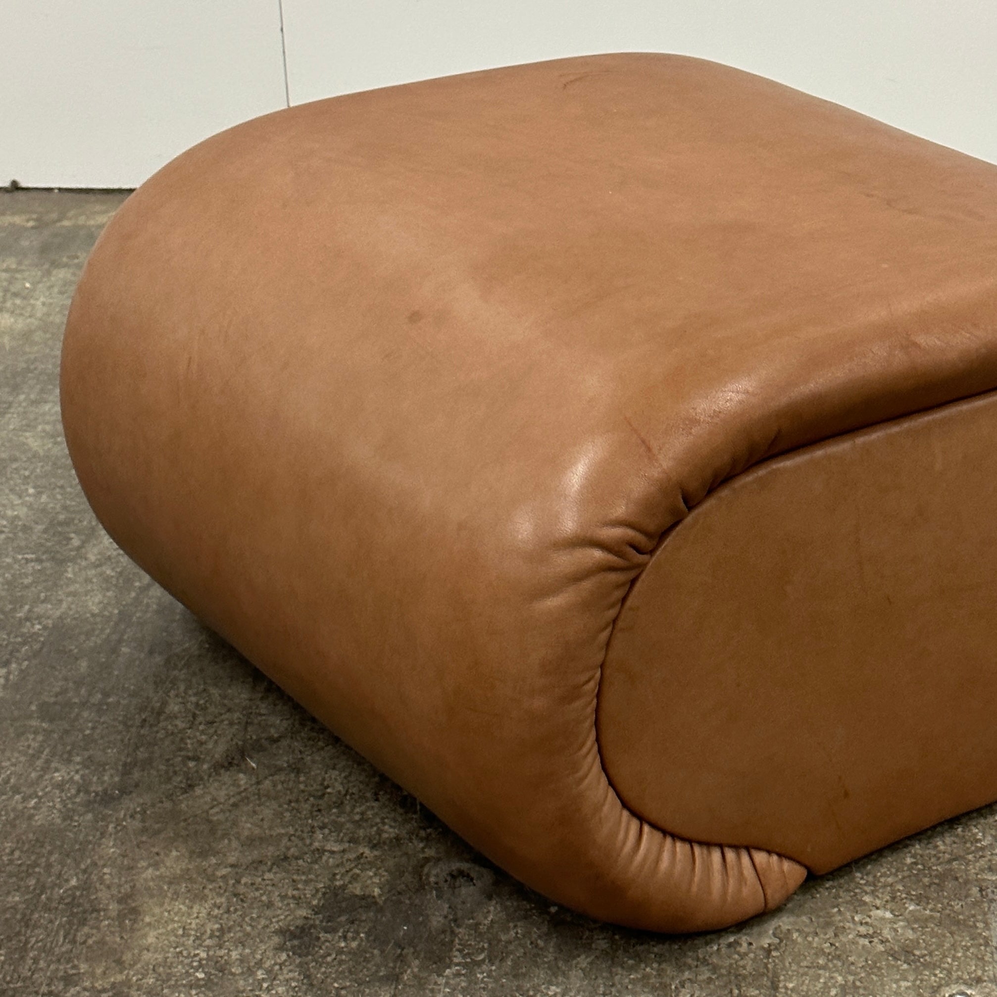 Vintage Leather Ottomans by Preview