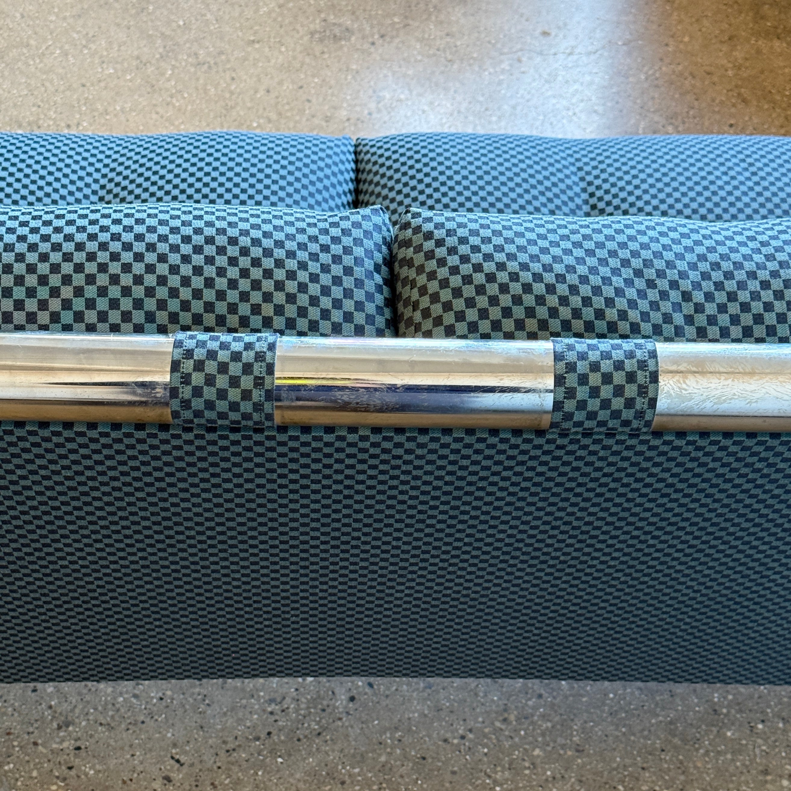 Chrome Sled Settee by Arthur Umanoff for Directional