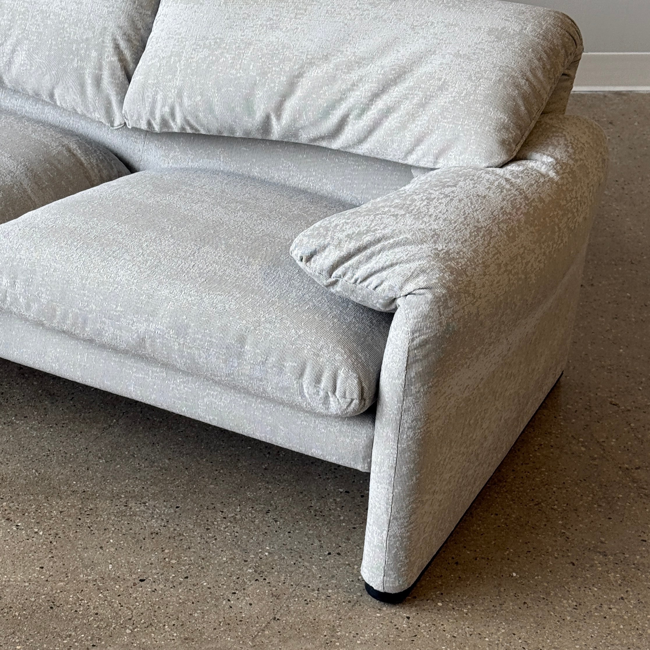 Maralunga Sofa + Ottoman by Vico Magistretti for Cassina