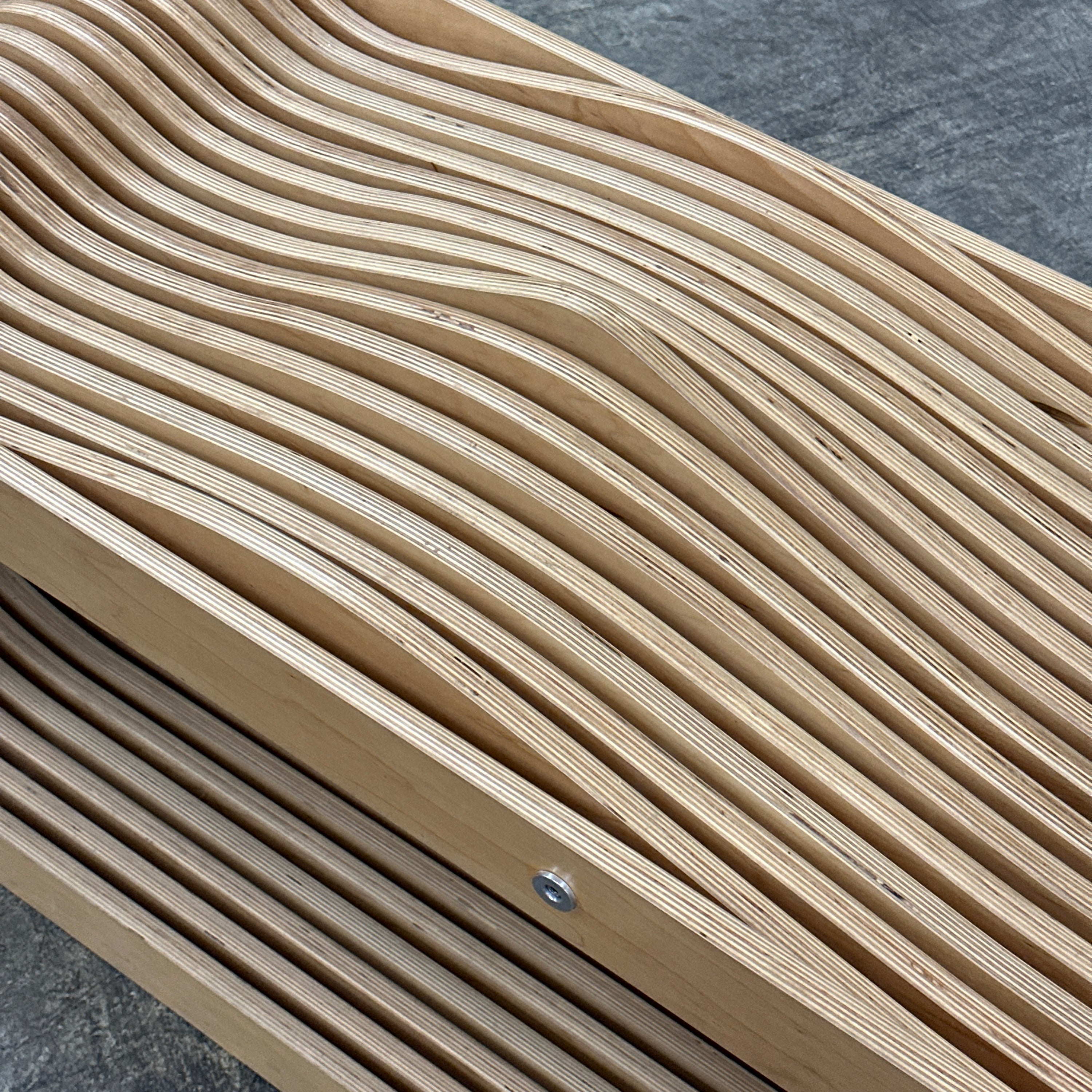 Studio Made Biomorphic Slat Chaise