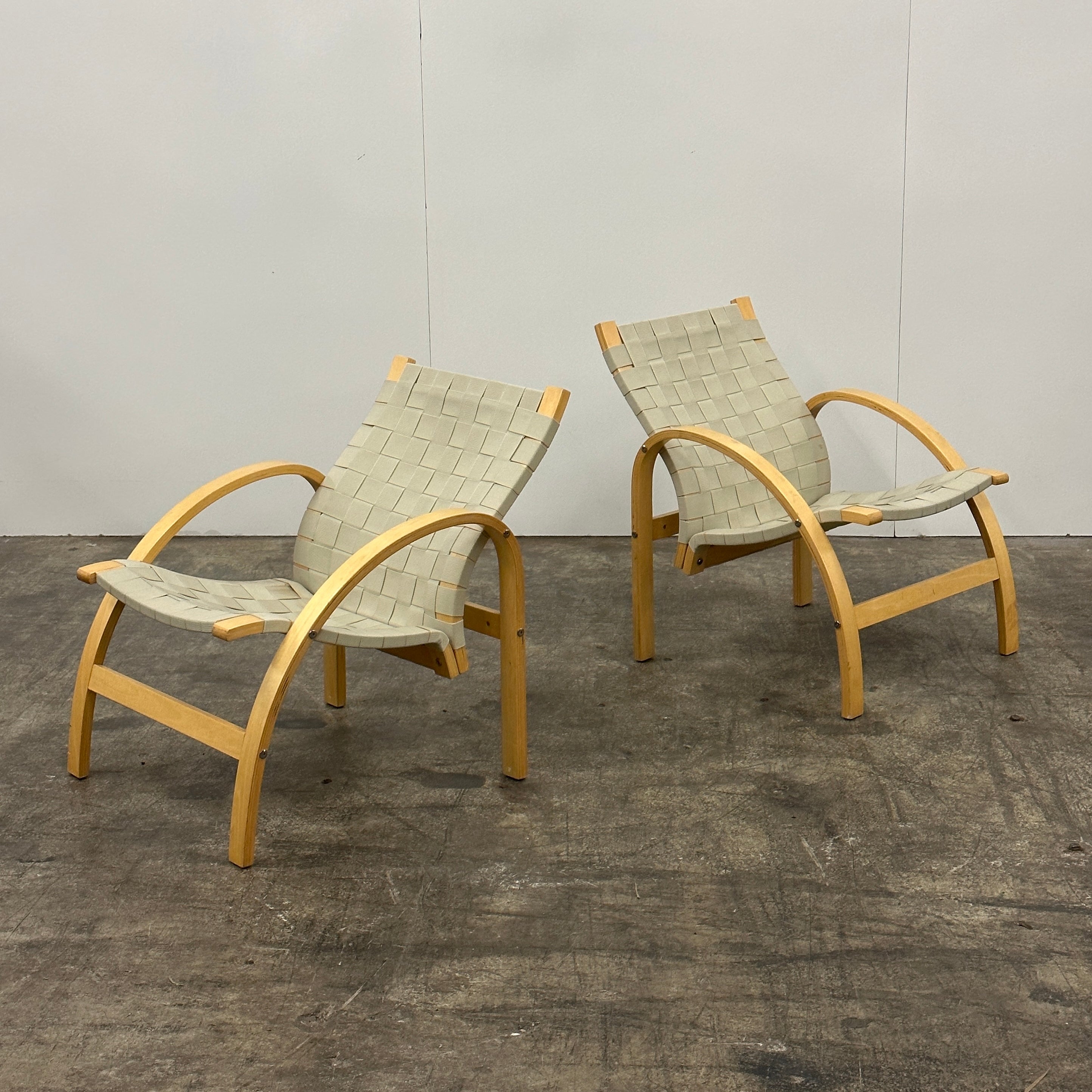 Bentwood Woven Accent Chairs by Kvist Møbler