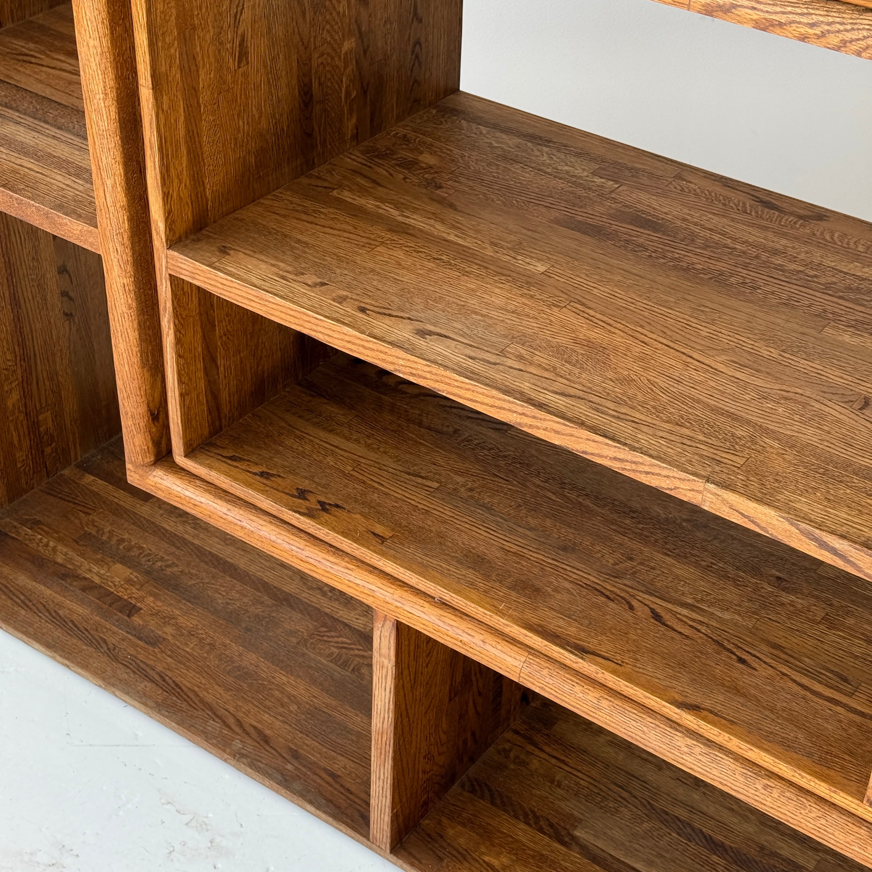 Studio Made Custom Oak Shelving Unit