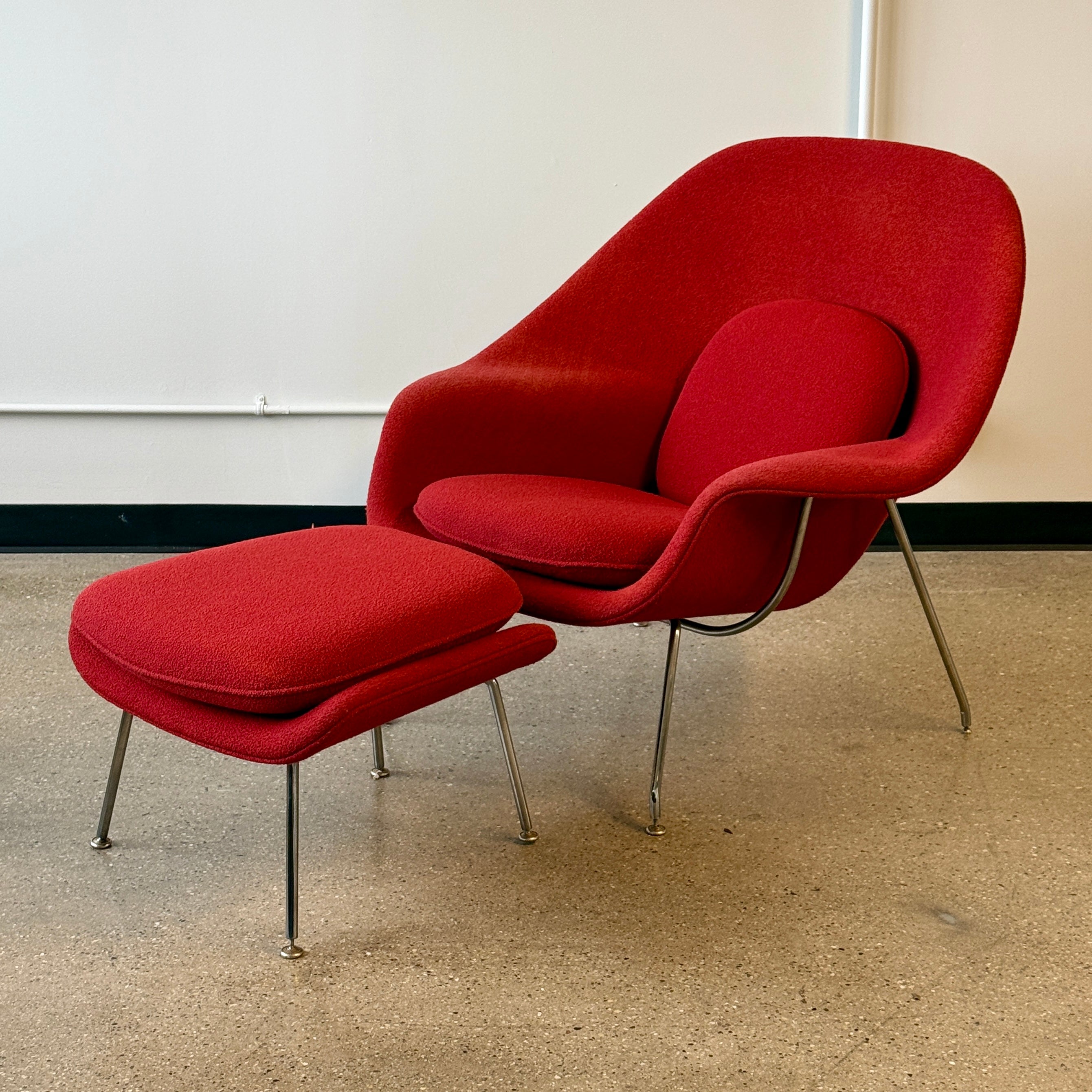 Womb Chair + Ottoman by Eero Saarinen for Knoll