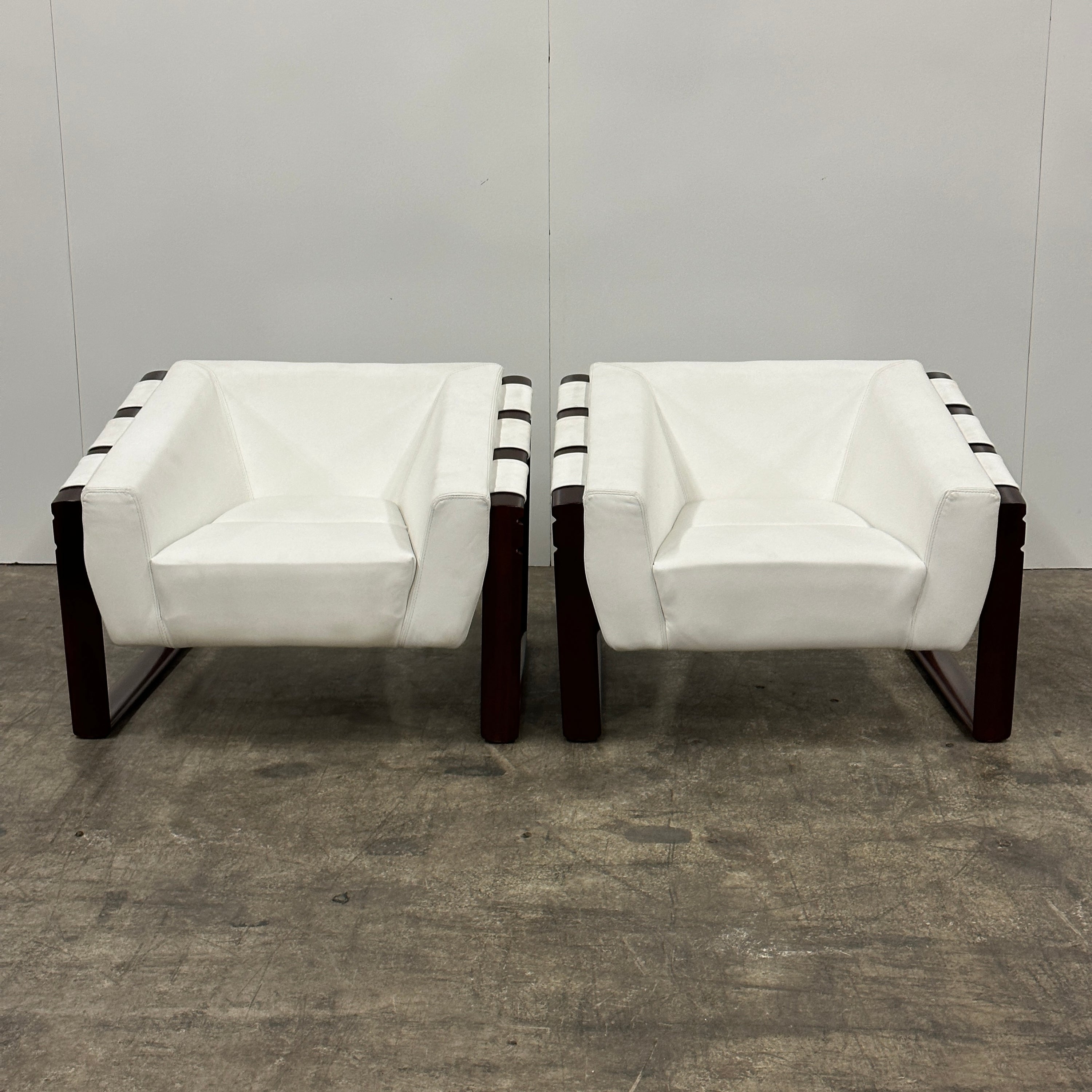 Brazilian Rosewood Lounge Chairs by Percival Lafer