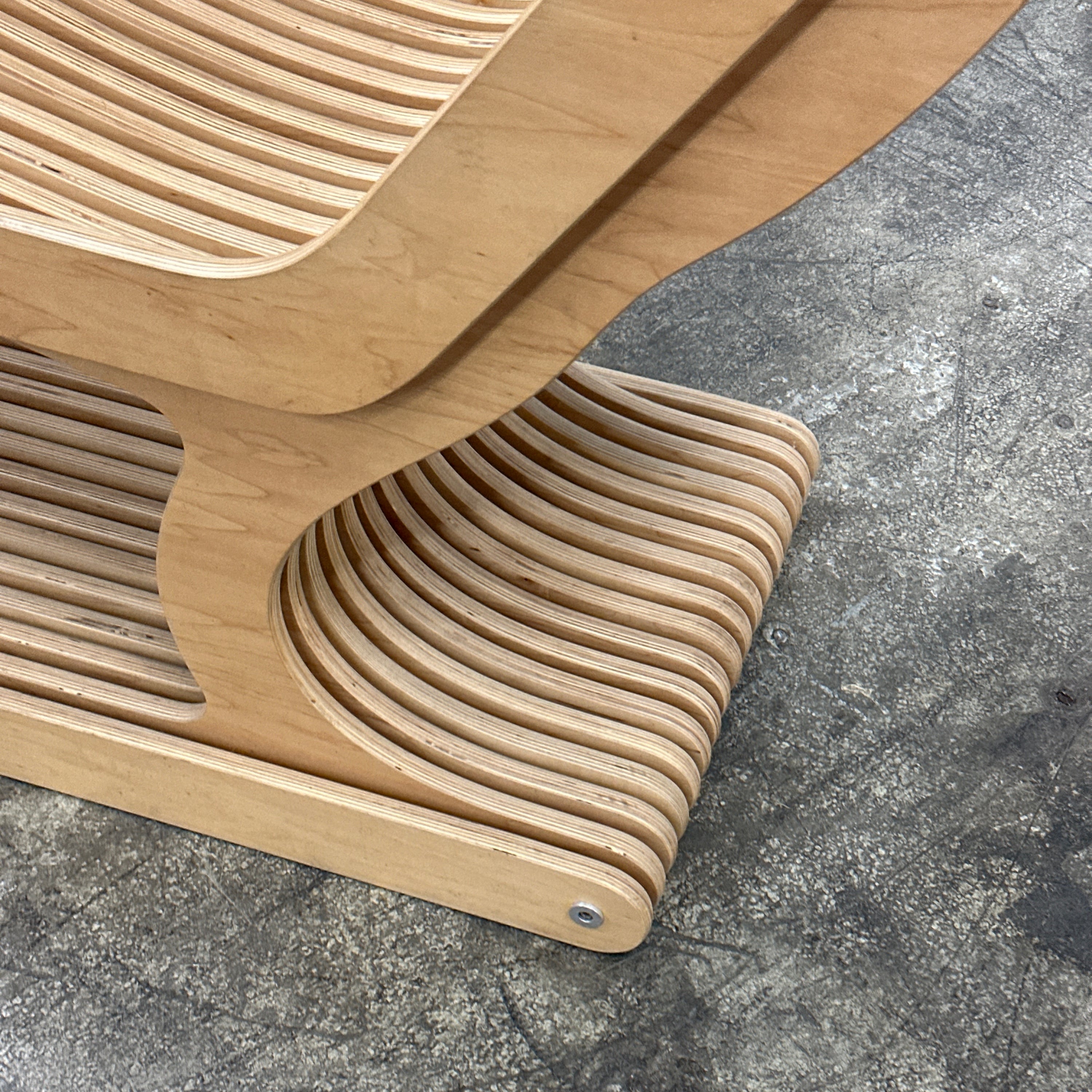 Studio Made Biomorphic Slat Chaise