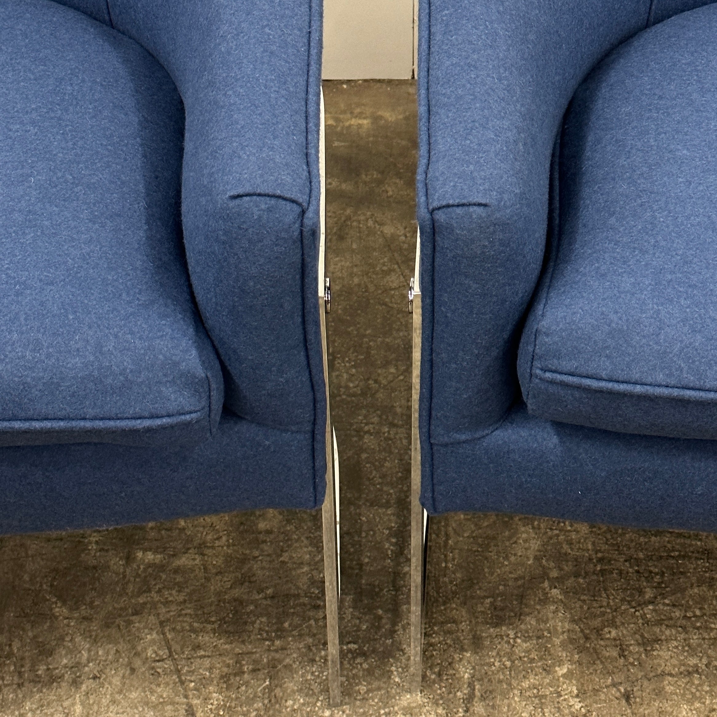 Chrome Tub Chairs by John Mascheroni for Swaim