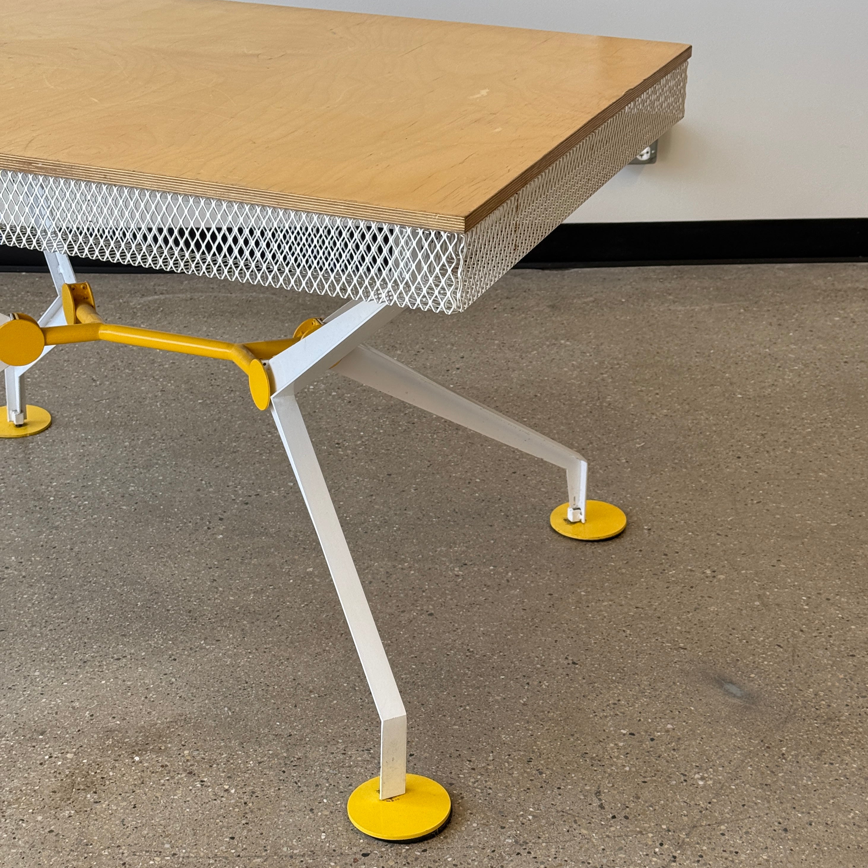 Postmodern Memphis Style Studio Made Mesh/Plywood Dining Table