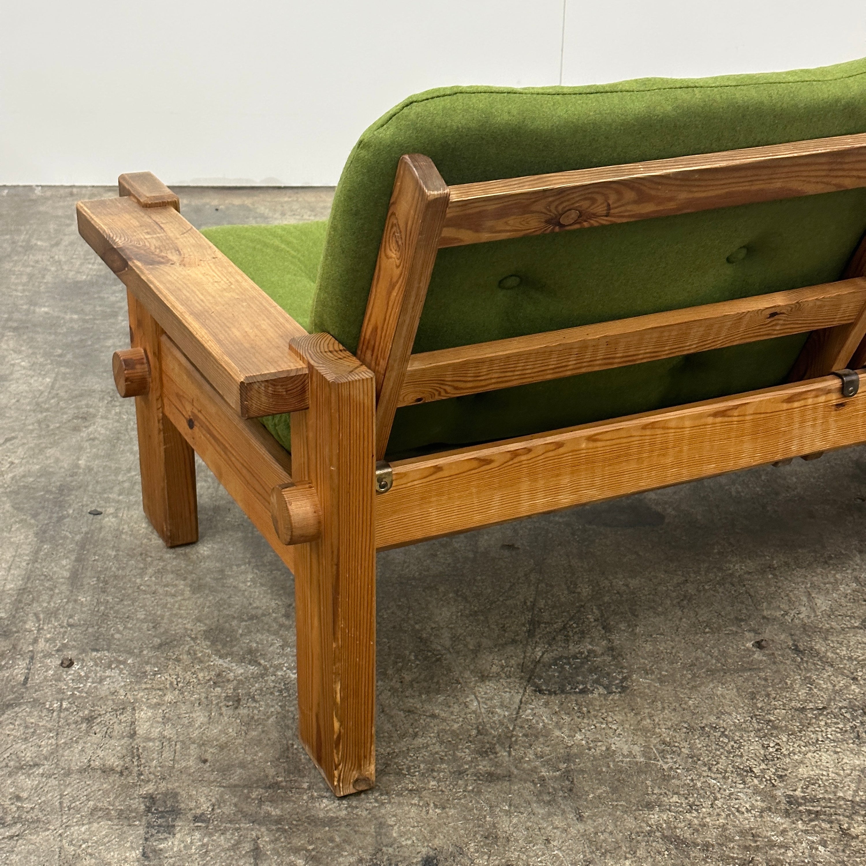 Dymling Swedish Pine Settee by Yngve Ekström for Swedese