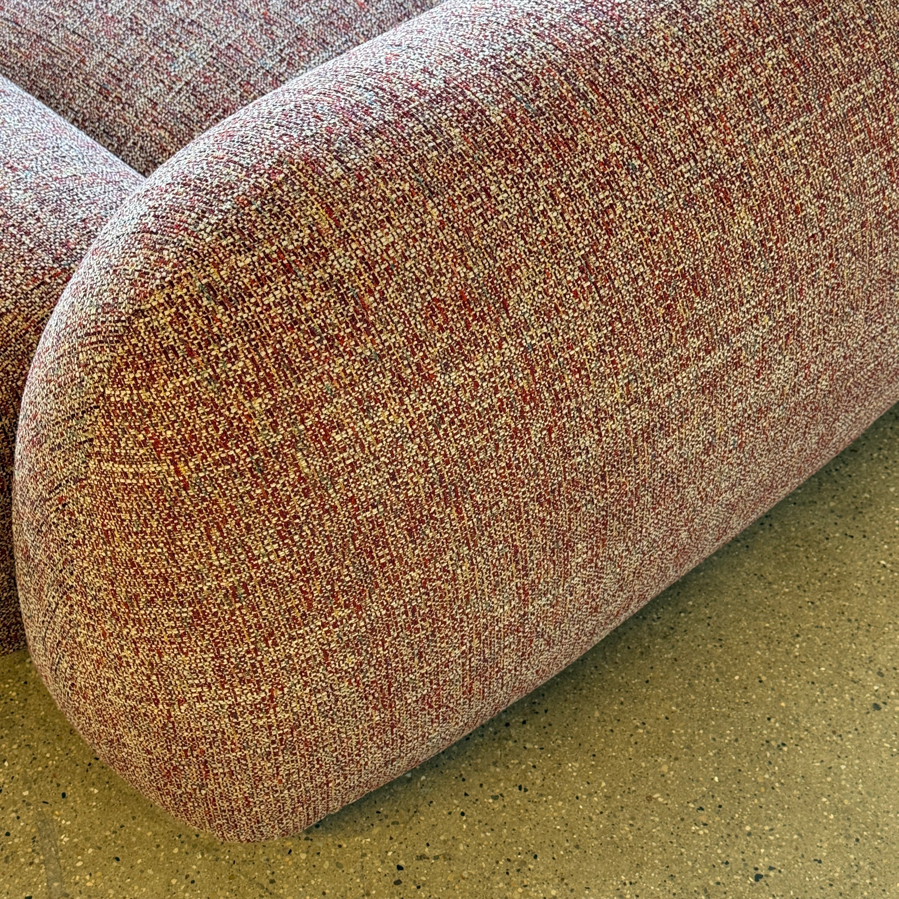 Overstuffed Low Italian Style Sofa