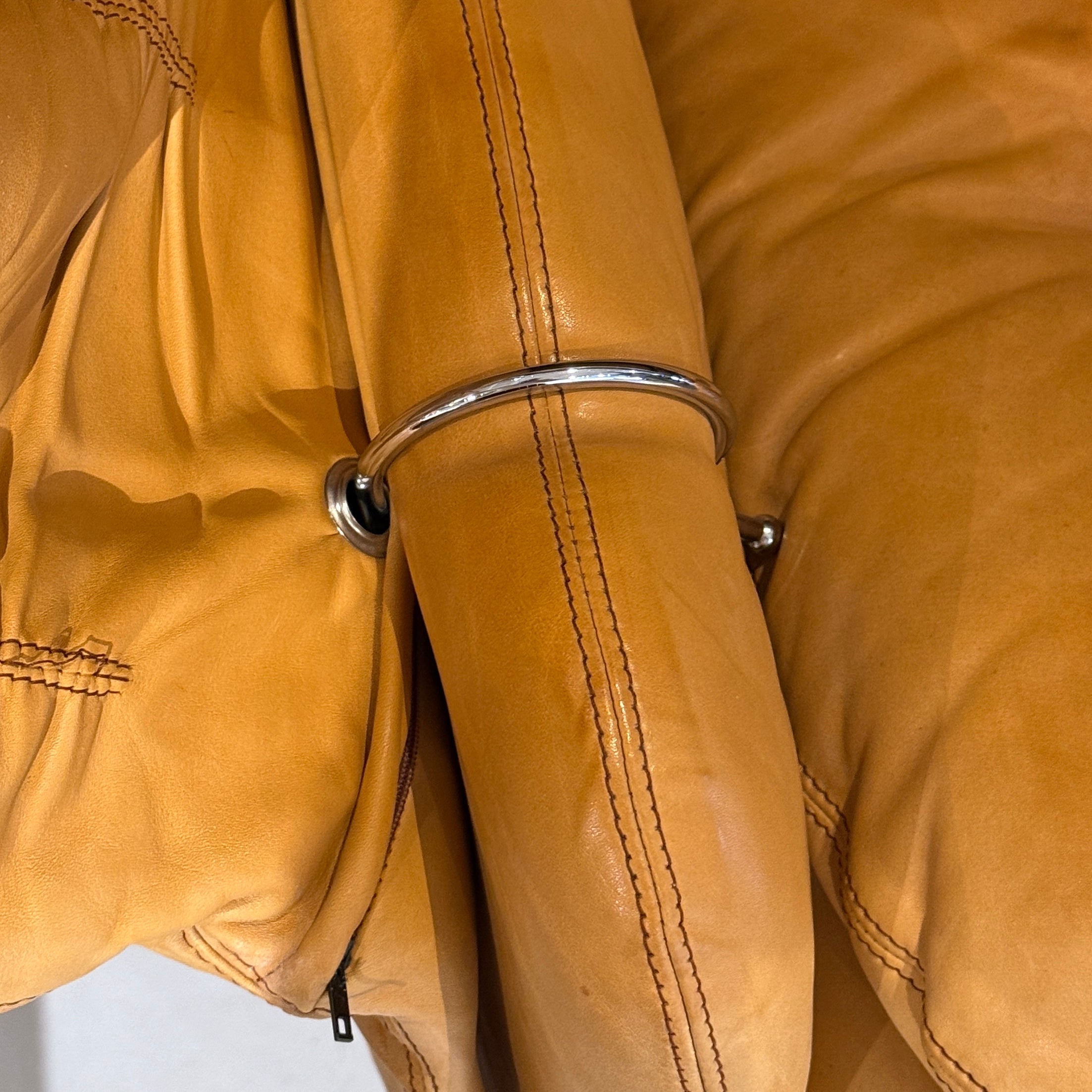 Sandwich e Doppiosandwich Leather Settee by Titina Ammannati and Giampiero Vitelli for Brunati