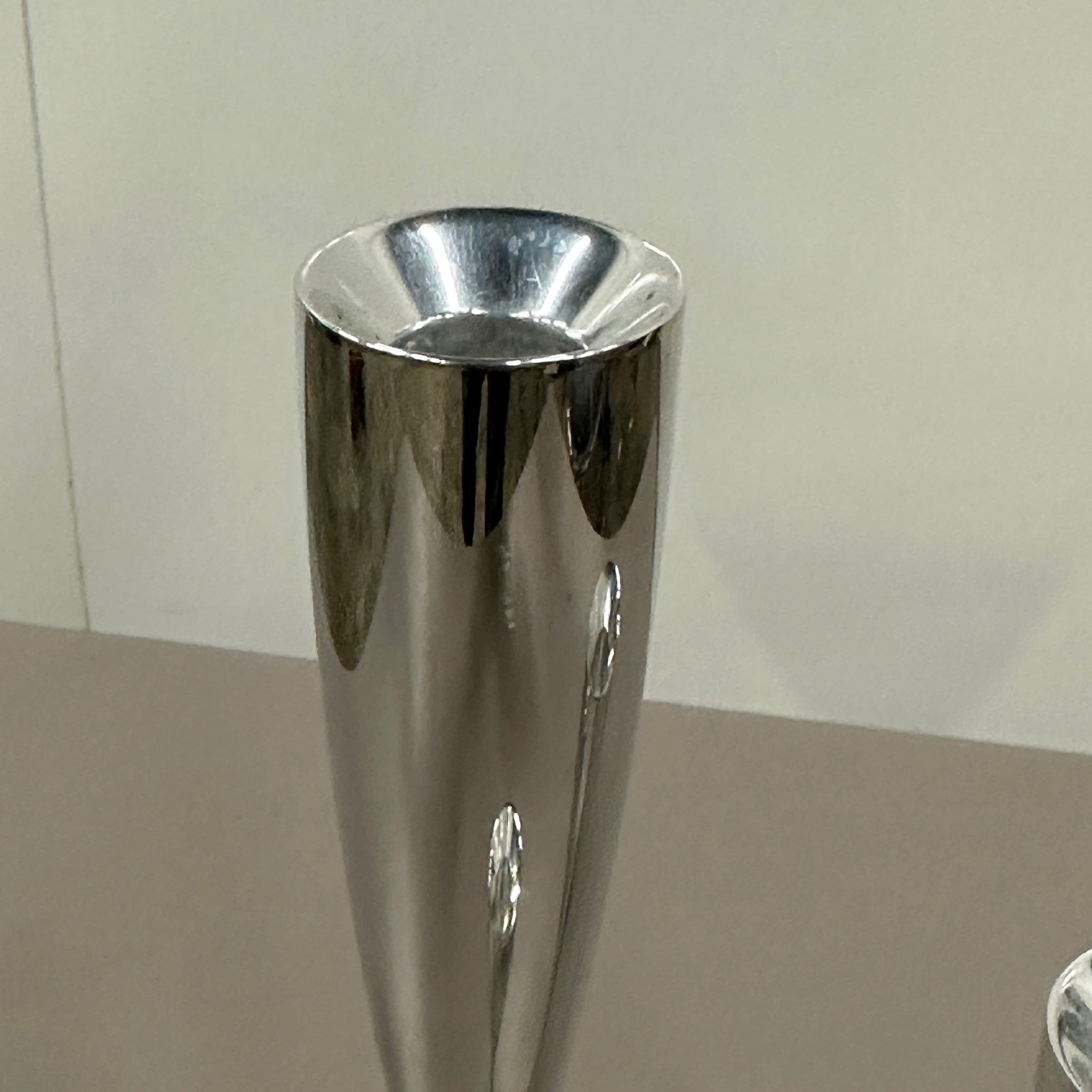 Silver Candlesticks by Karim Rashid for Nambe
