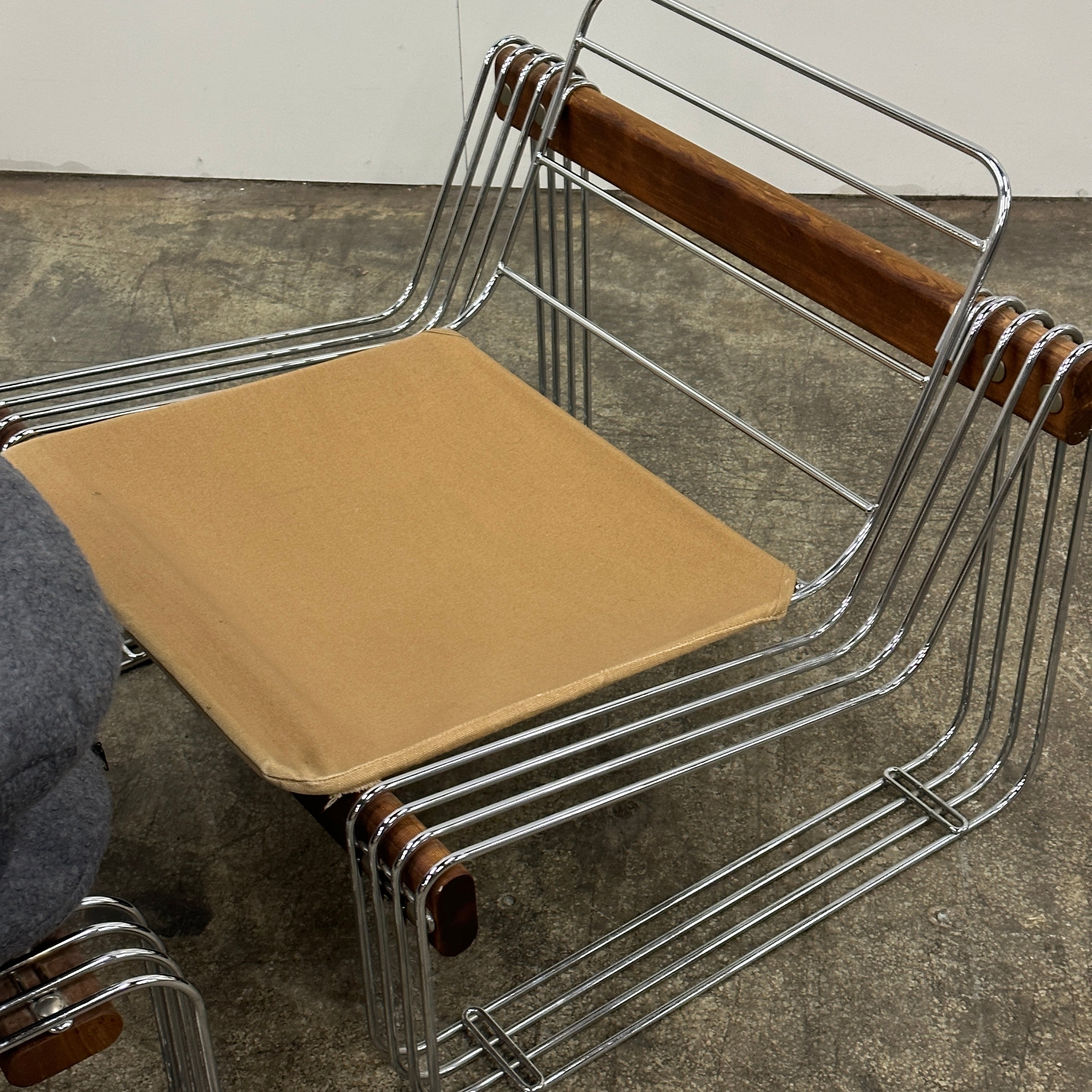 Chrome Lounge Chair/Ottoman by Heinz Meier