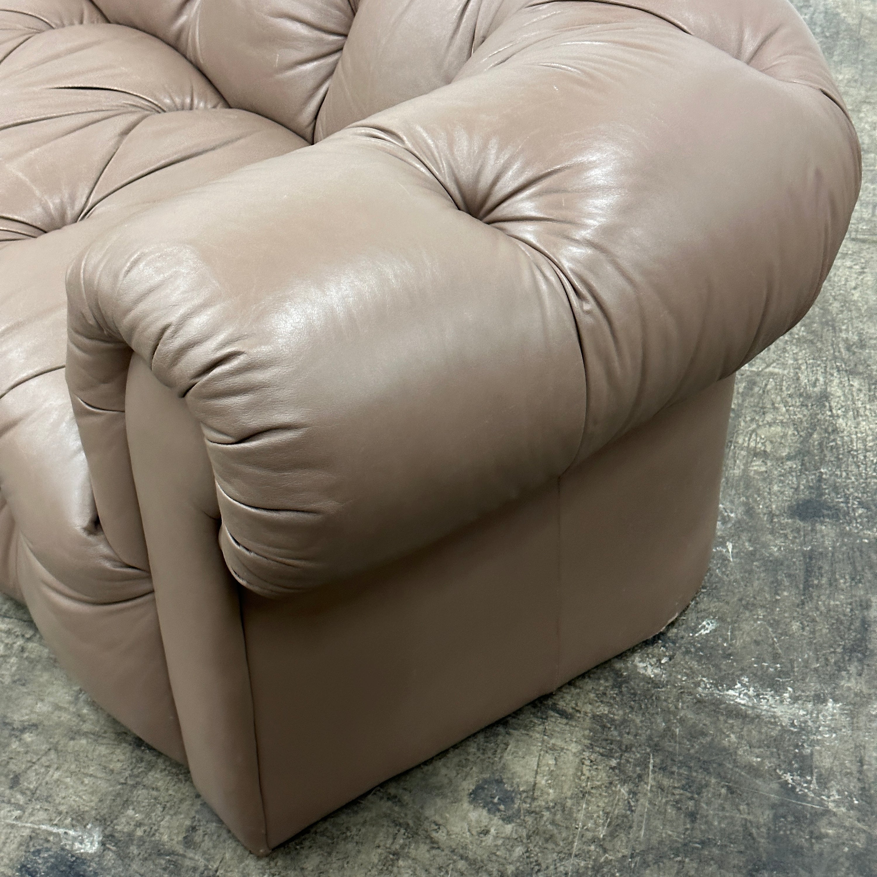 Leather Chesterfield Sofa by Drexel