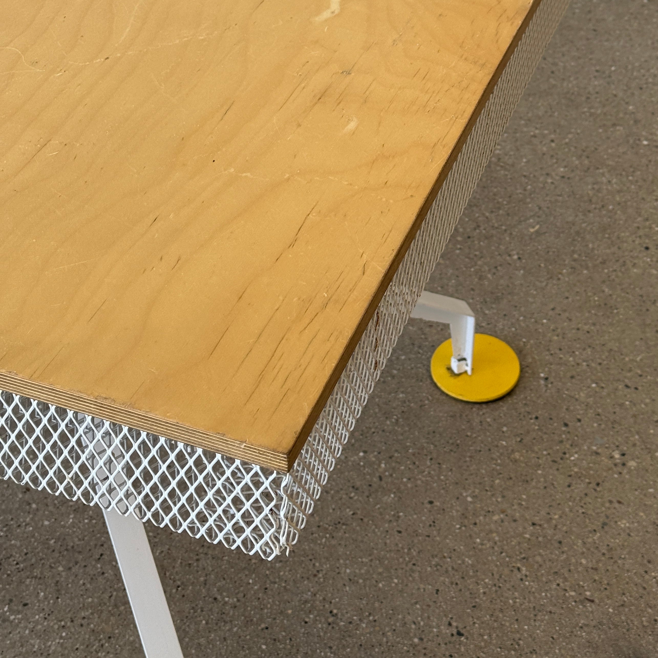 Postmodern Memphis Style Studio Made Mesh/Plywood Dining Table