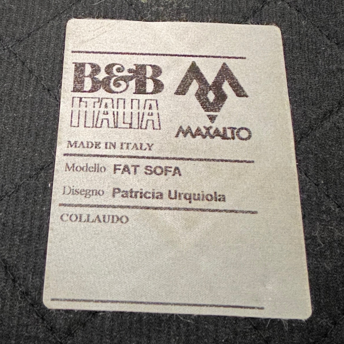Fat Sofa by Patricia Urquiola for B&B Italia