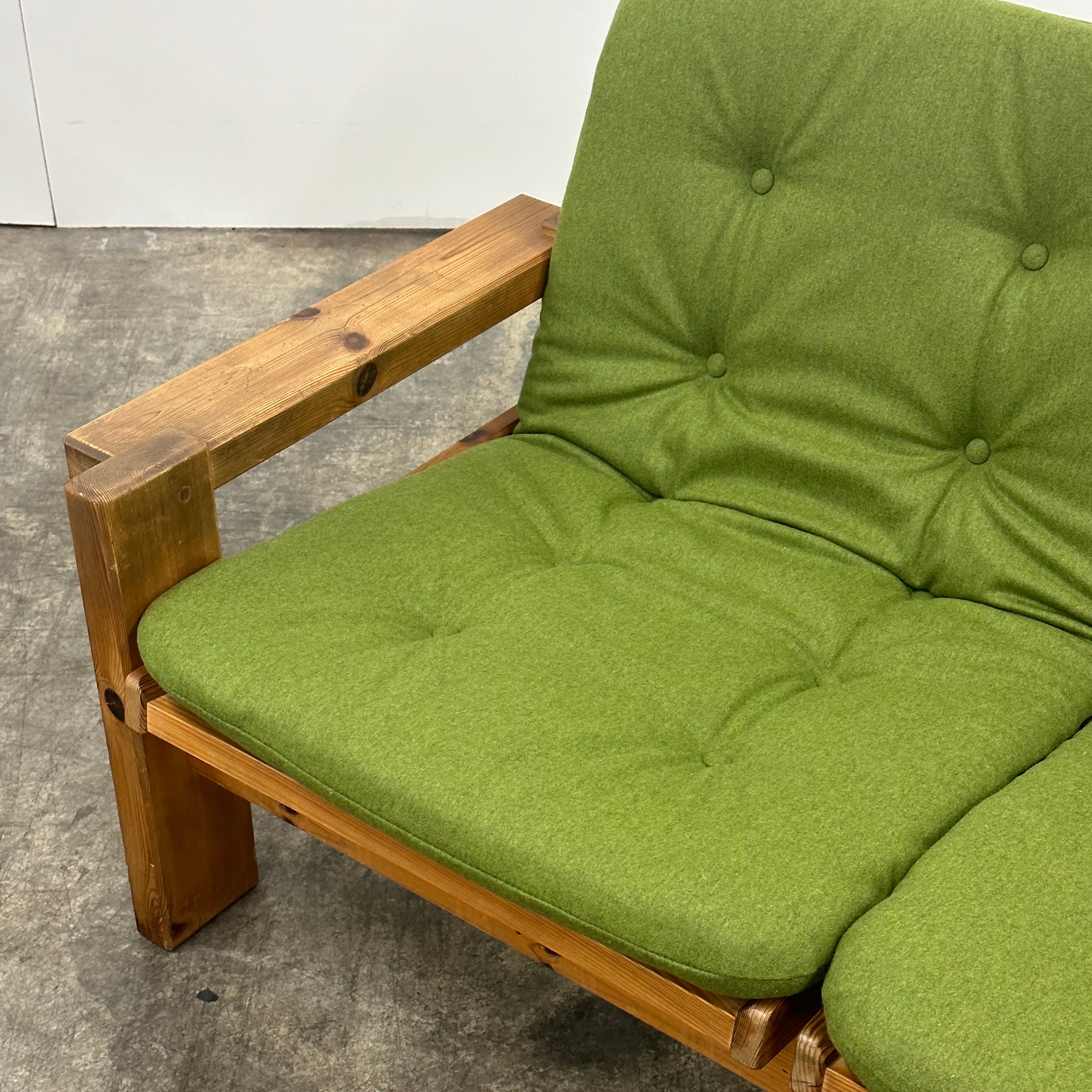 Dymling Swedish Pine Settee by Yngve Ekström for Swedese