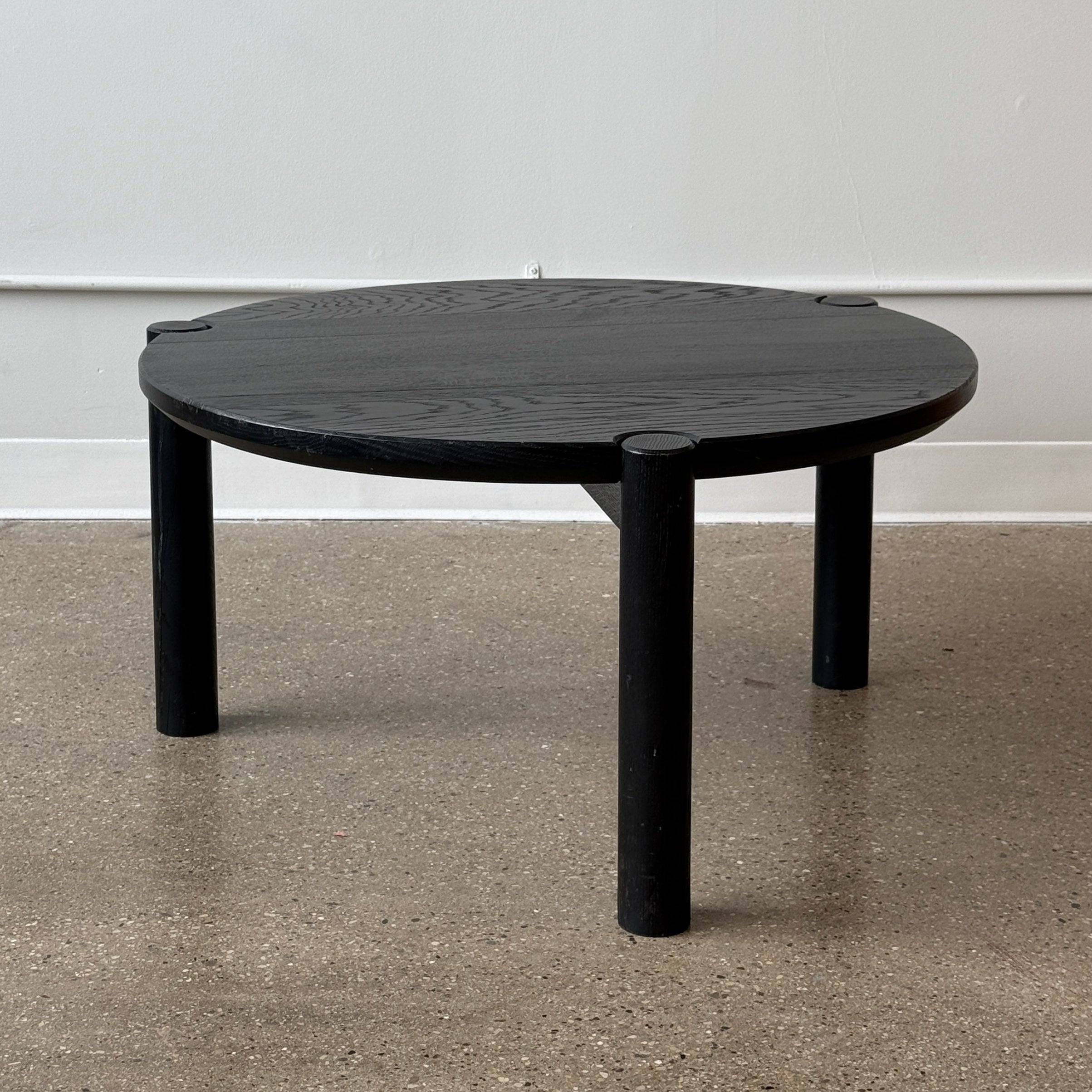 Studio Made Ebonized Circular Coffee Table
