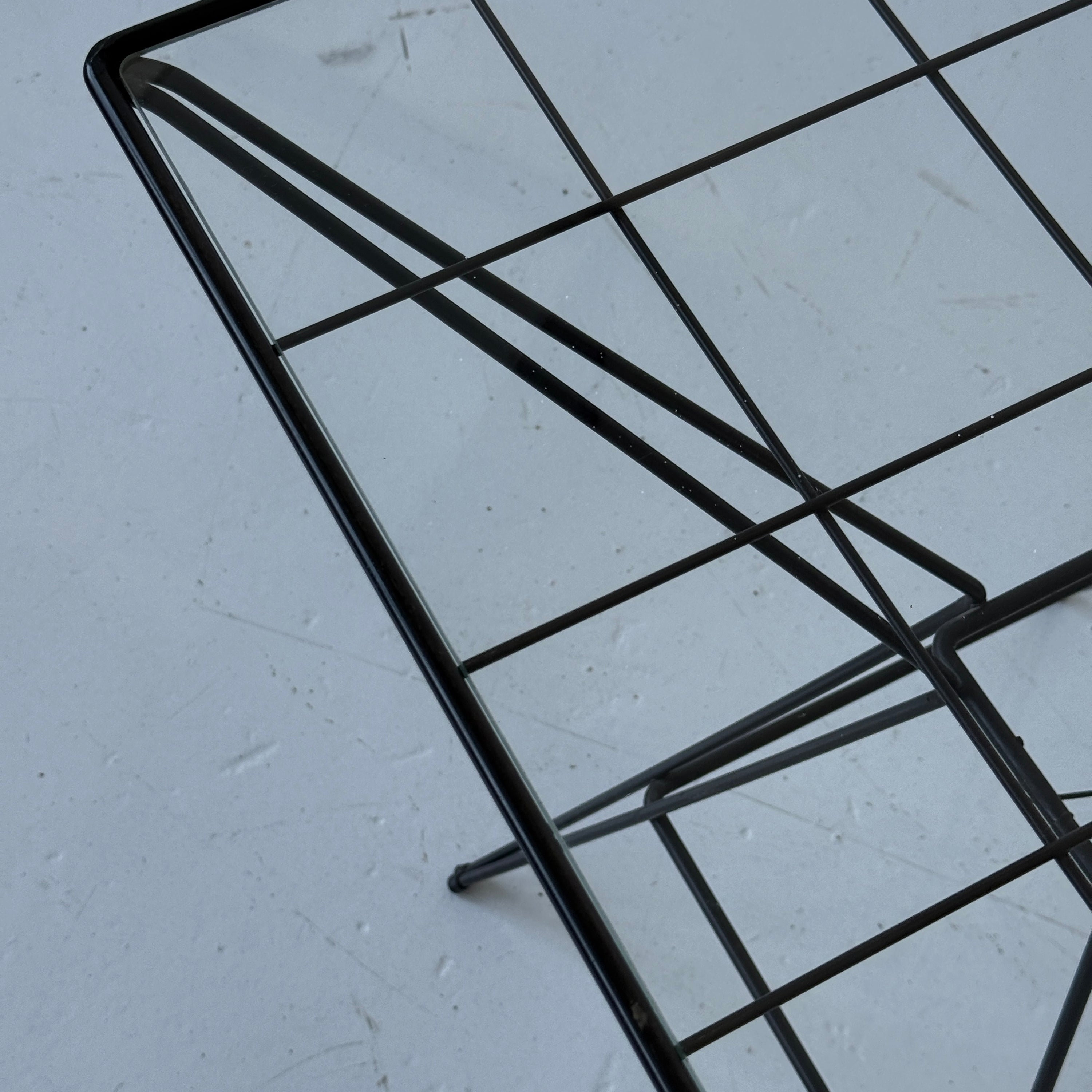 Wrought Iron Frame Bistro Table