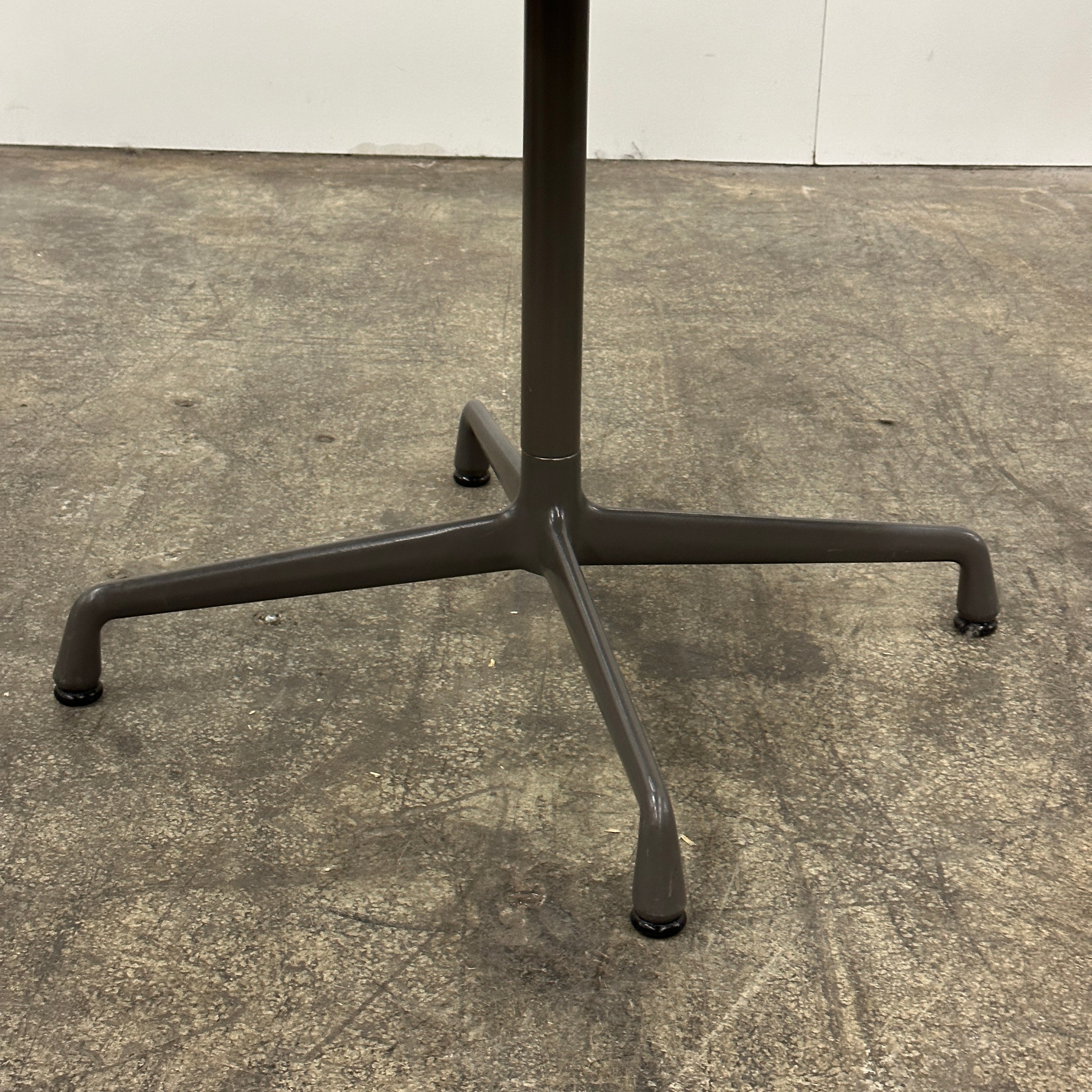 Aluminum Group Table by Charles and Ray Eames for Herman Miller with Purple Marble Top