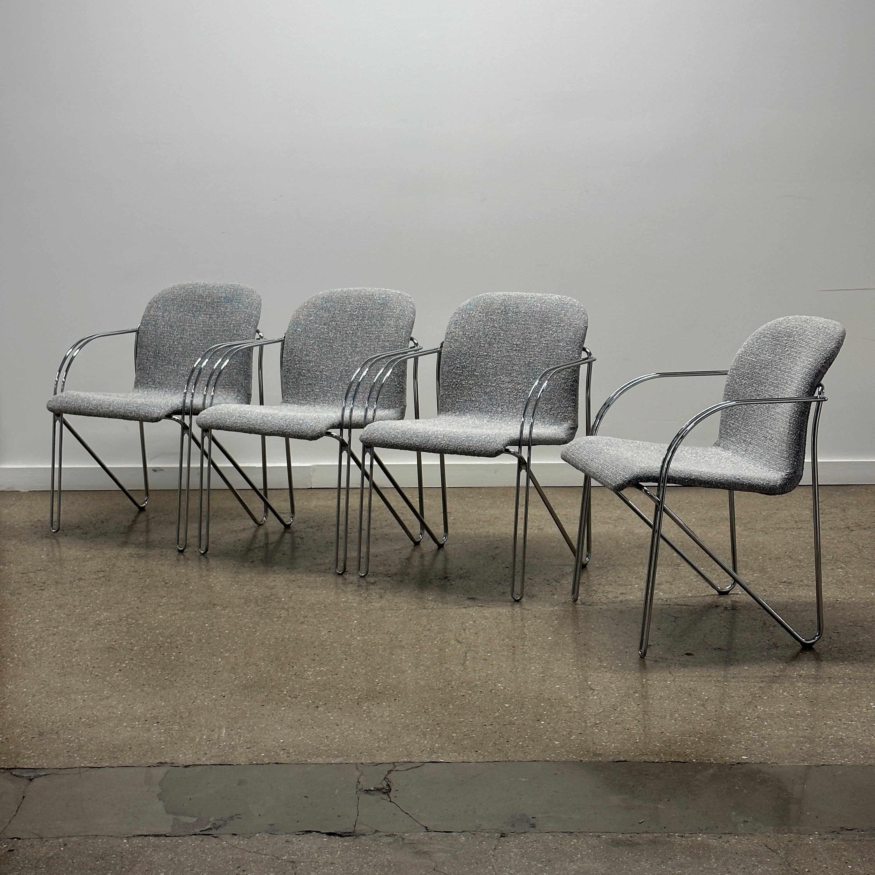 Danish Wire Chairs by Alfred Homann for Gispen/Labofa