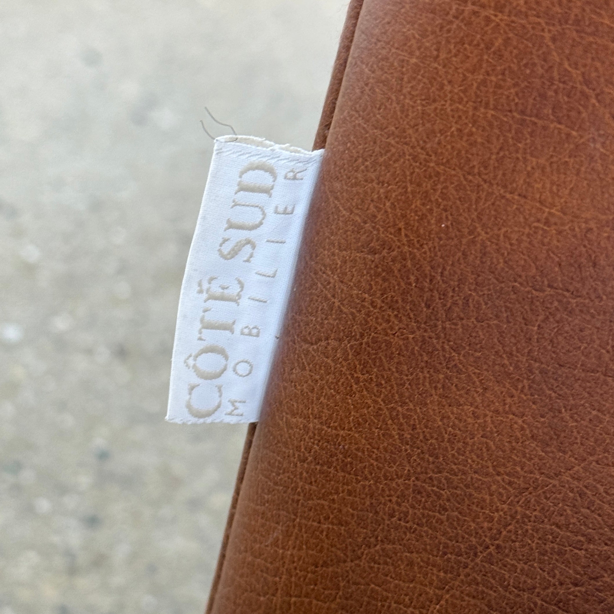 French Armchairs in Original Buffalo Leather