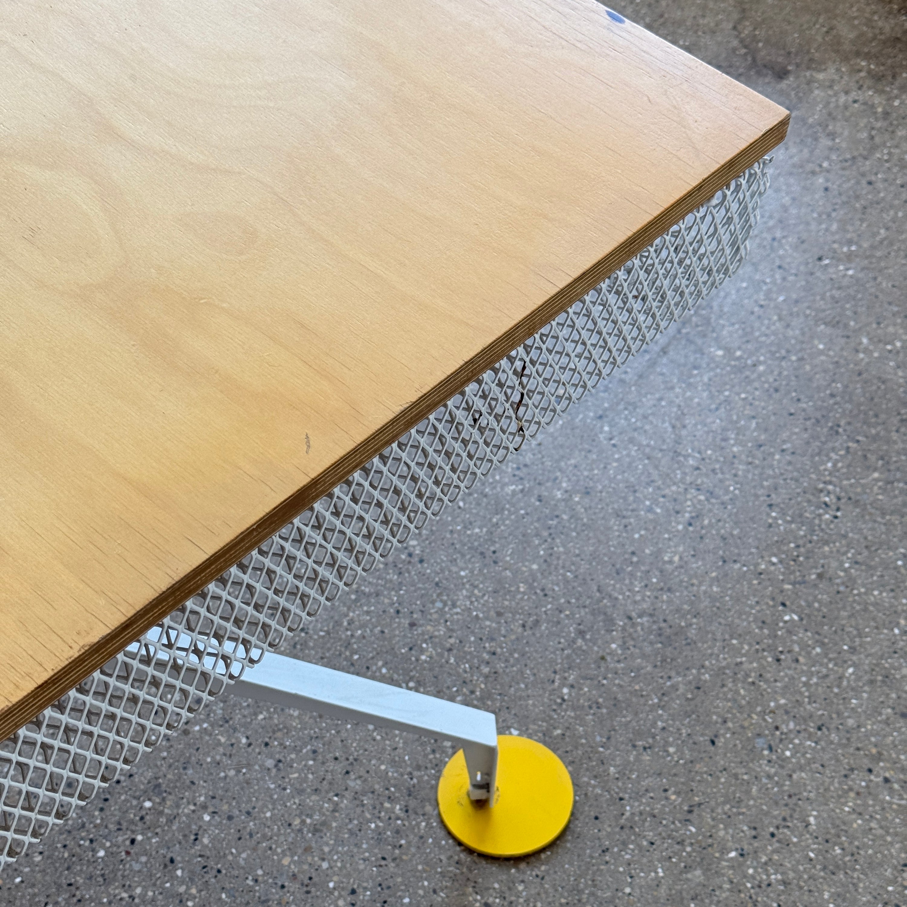 Postmodern Memphis Style Studio Made Mesh/Plywood Dining Table