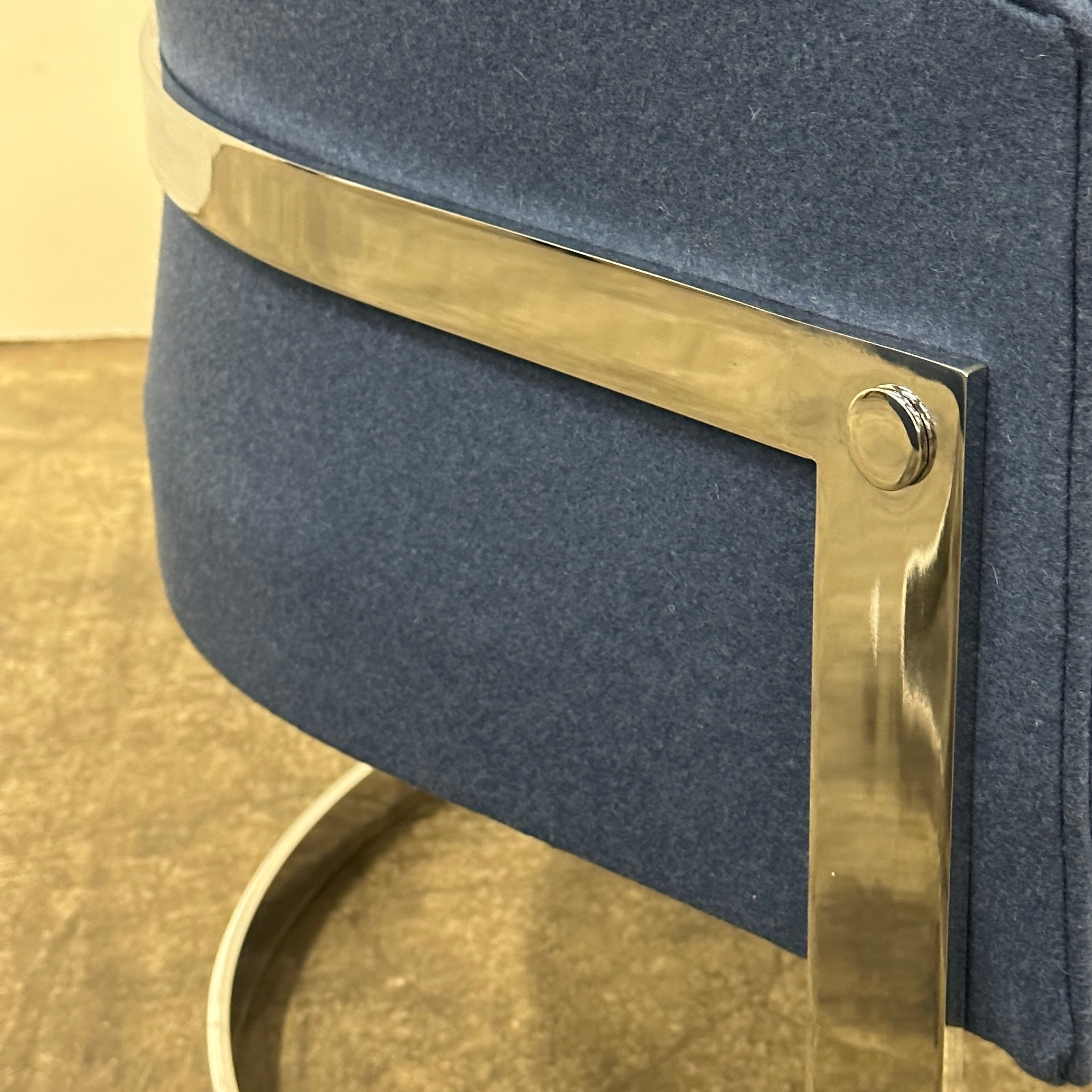 Chrome Tub Chairs by John Mascheroni for Swaim