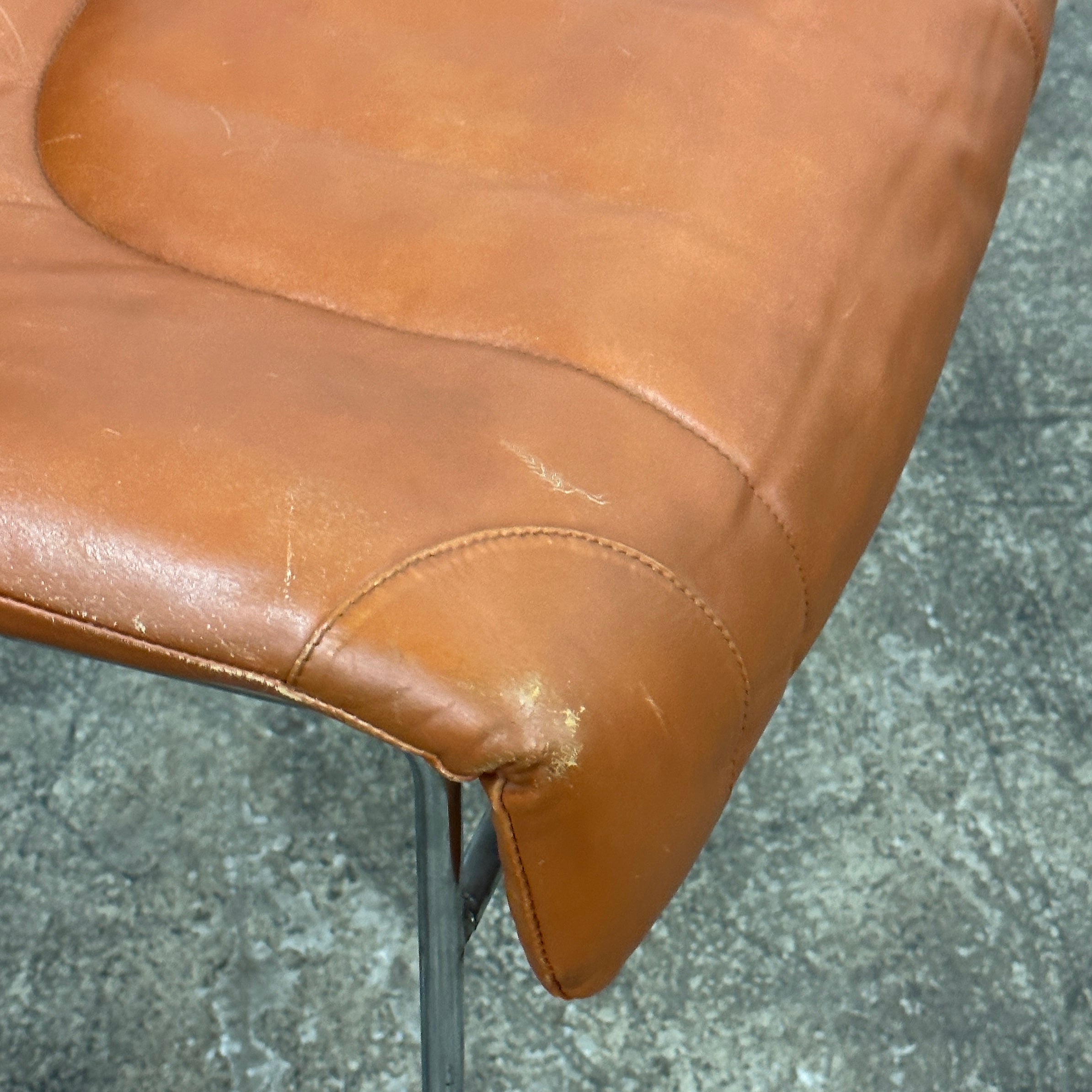 Leather Side Chairs by Guido Faleschini for Pace Collection