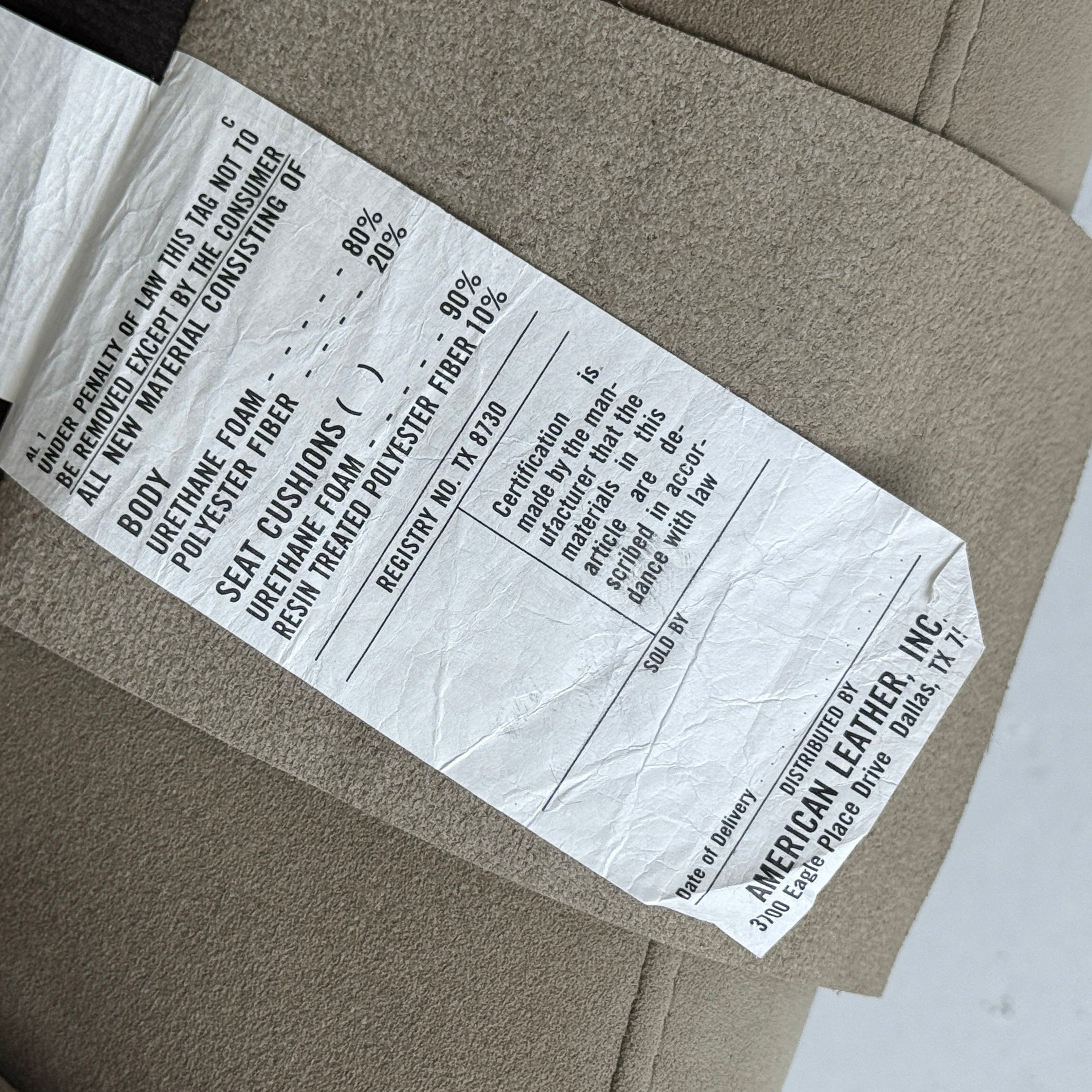 Fiftyish Wingback Chair by Vladimir Kagan for American Leather