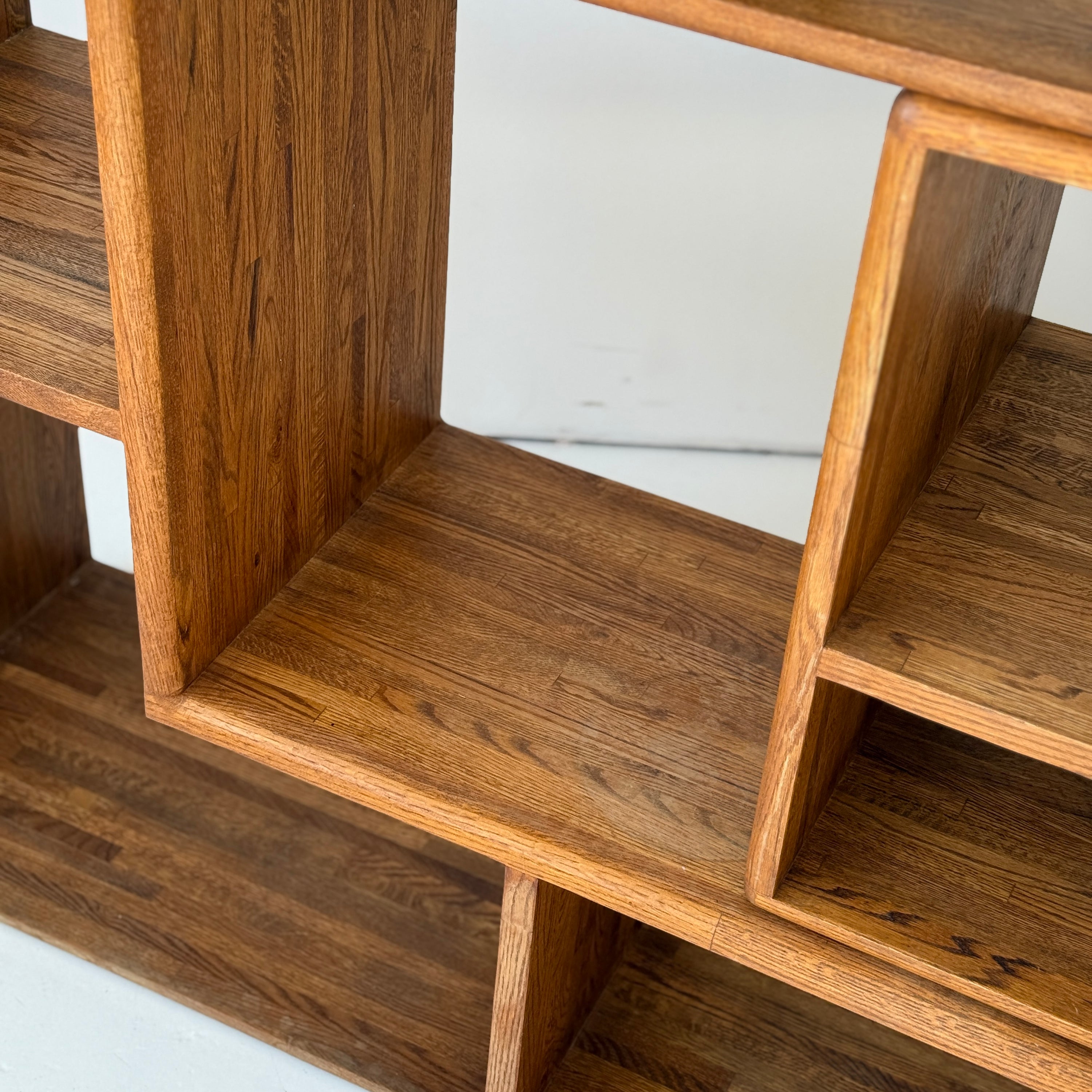 Studio Made Custom Oak Shelving Unit