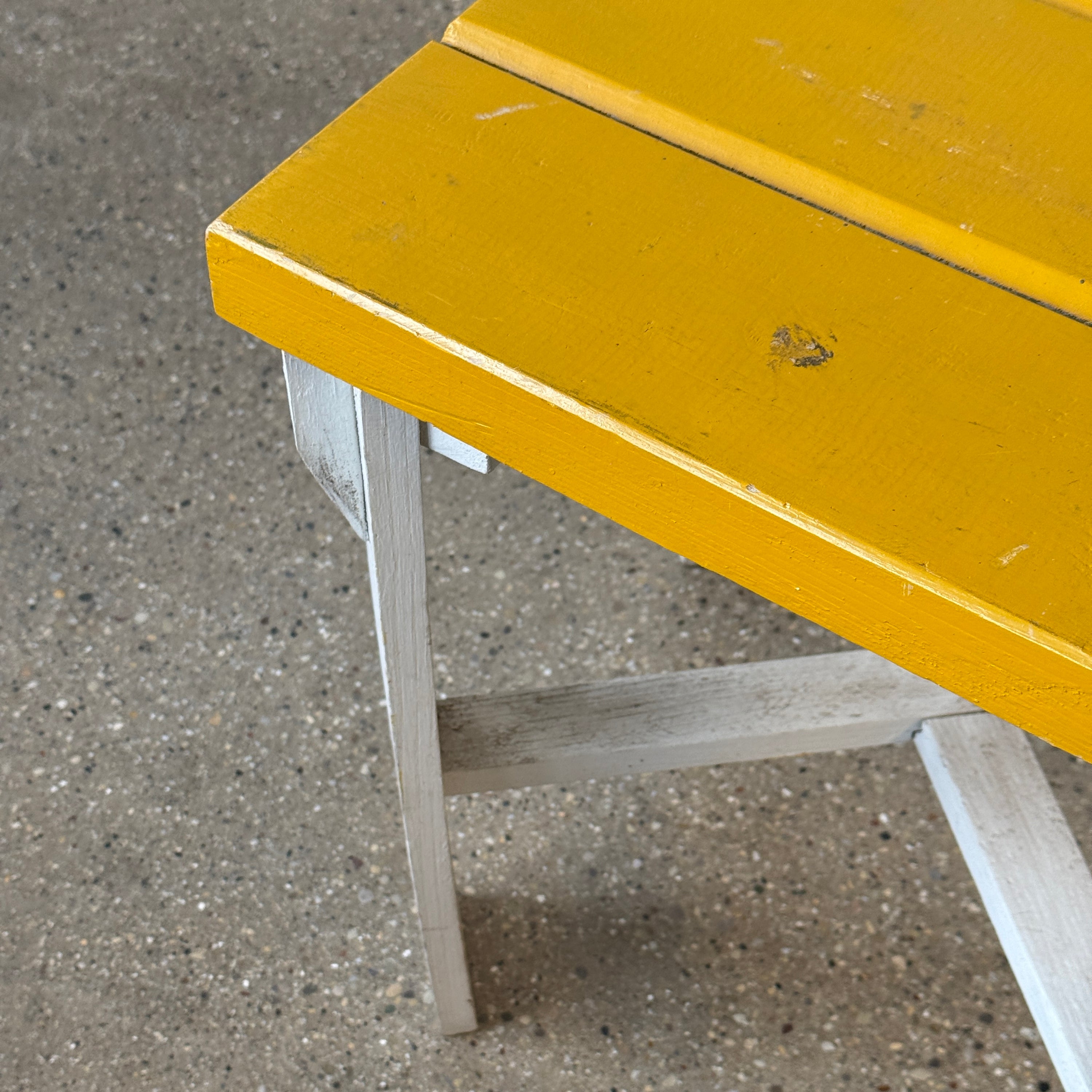 Primitive Painted Wooden Side Tables