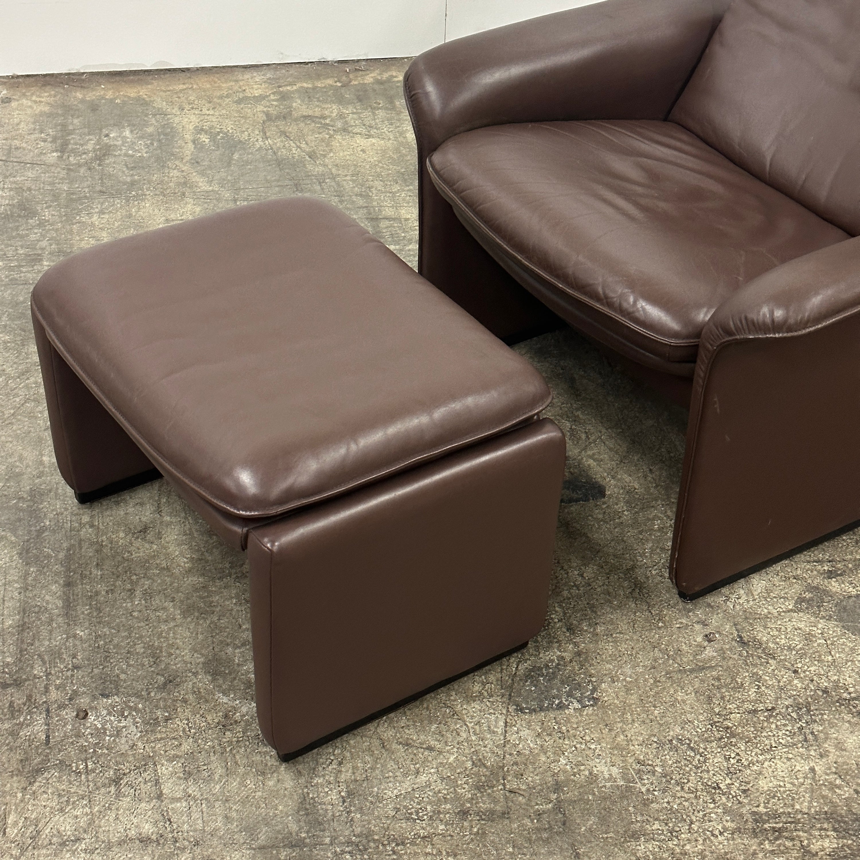 De Sede DS-50 Leather Chair + Ottoman