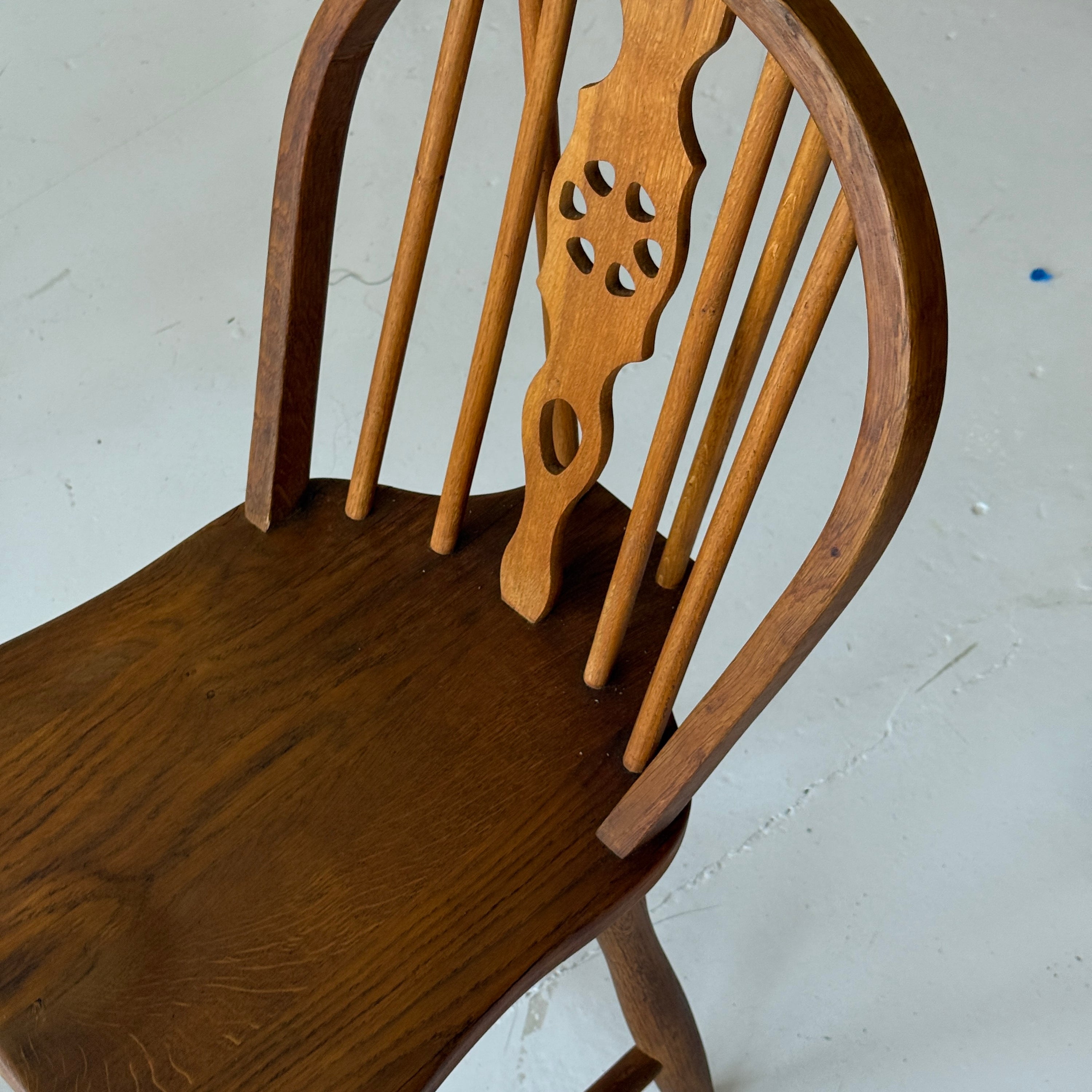 Scandinavian Oak Spindle Back Dining Chairs