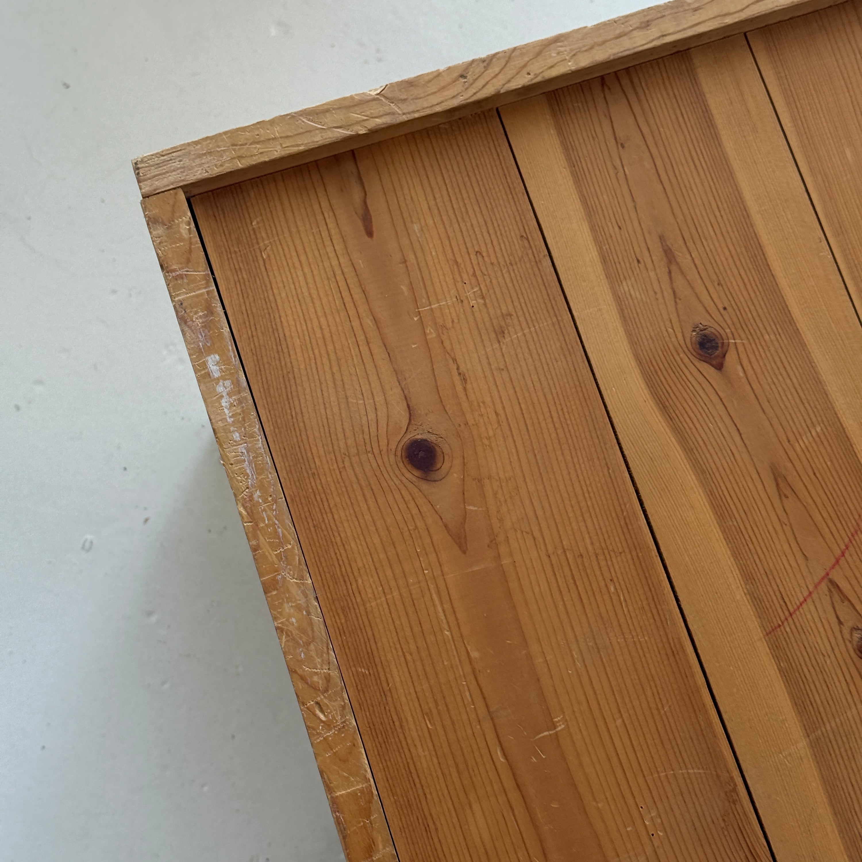 Primitive Pine Crate Side Tables