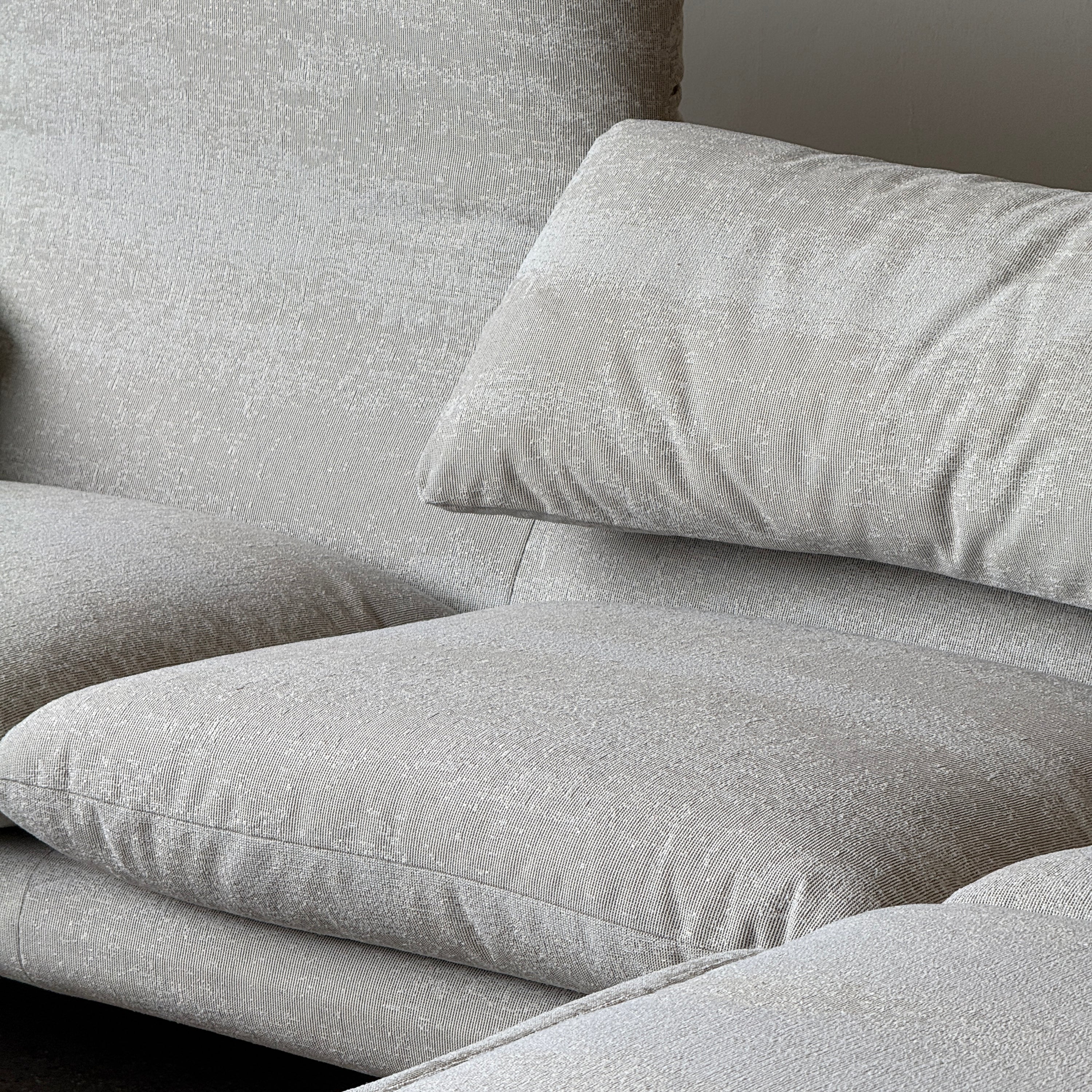 Maralunga Sofa + Ottoman by Vico Magistretti for Cassina