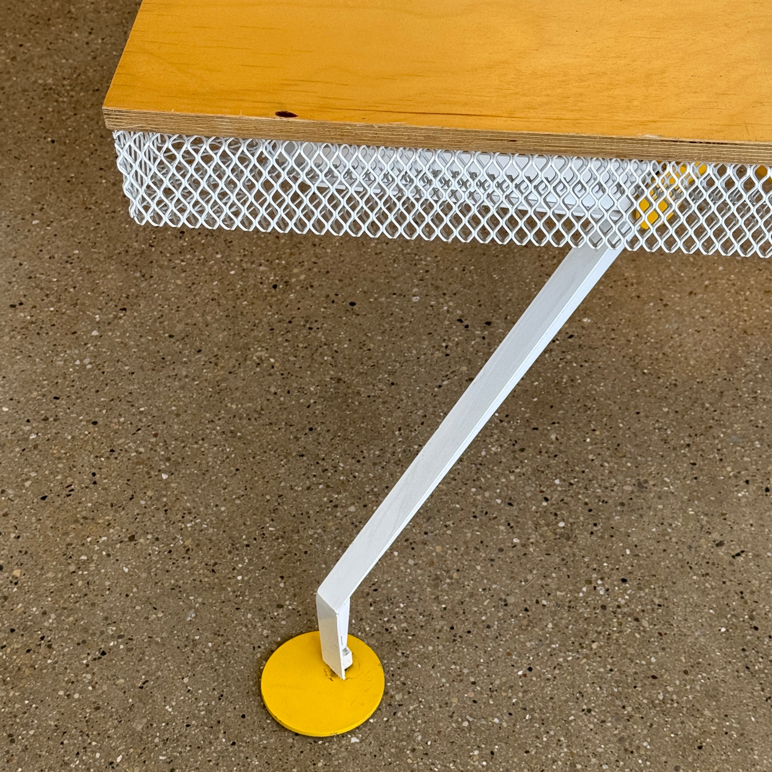 Postmodern Memphis Style Studio Made Mesh/Plywood Dining Table