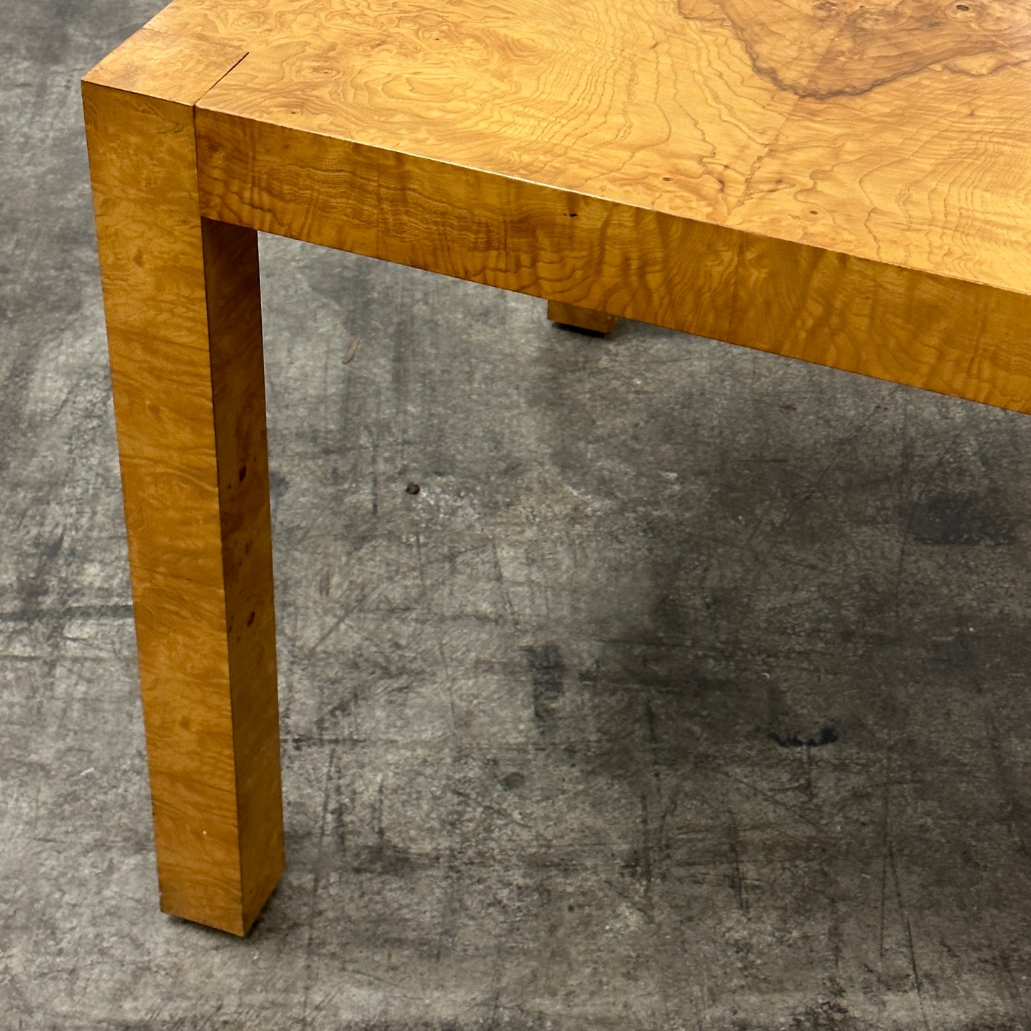 Parsons Style Burl Dining Table by Lane