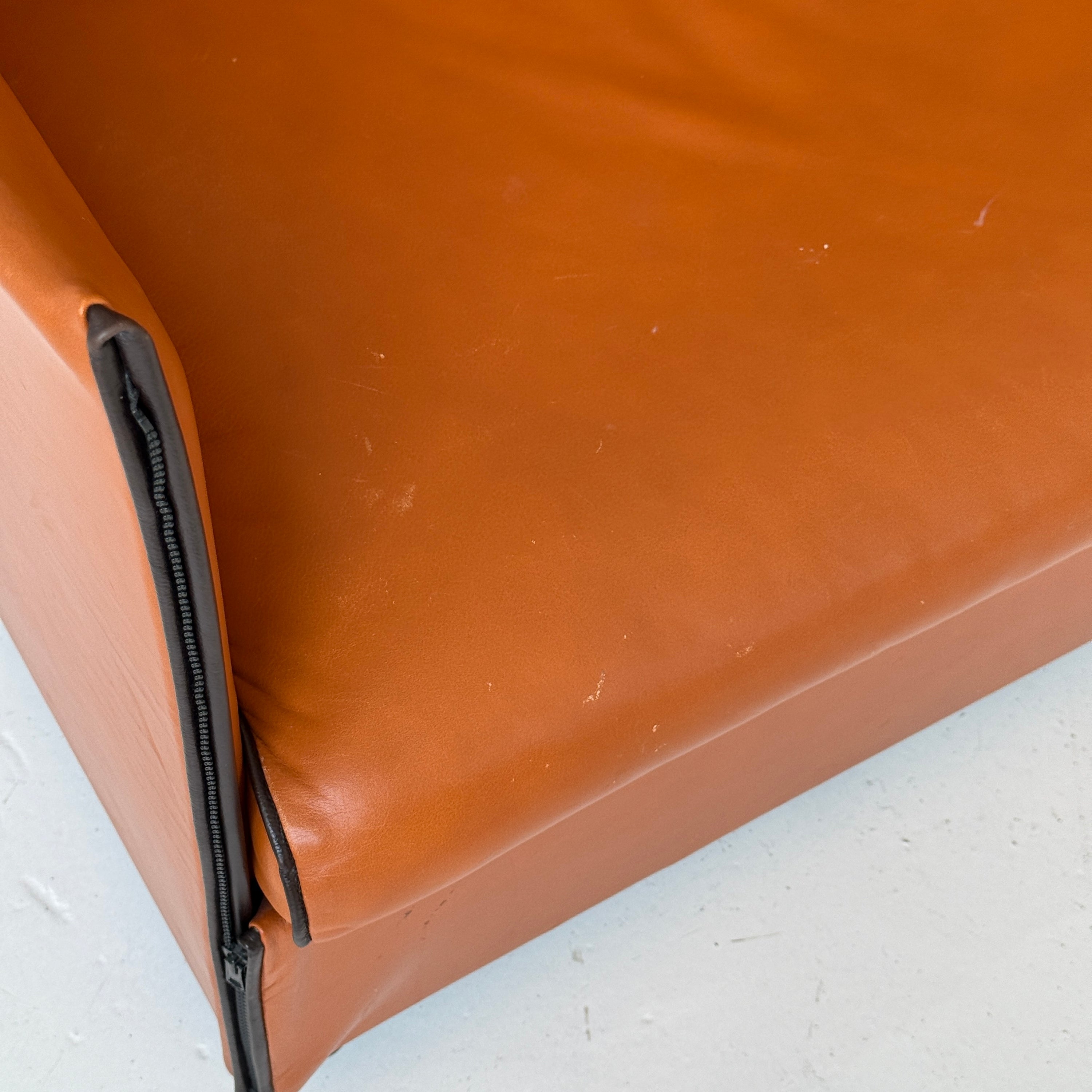 Landeau Leather Sofa by Mario Bellini for Cassina