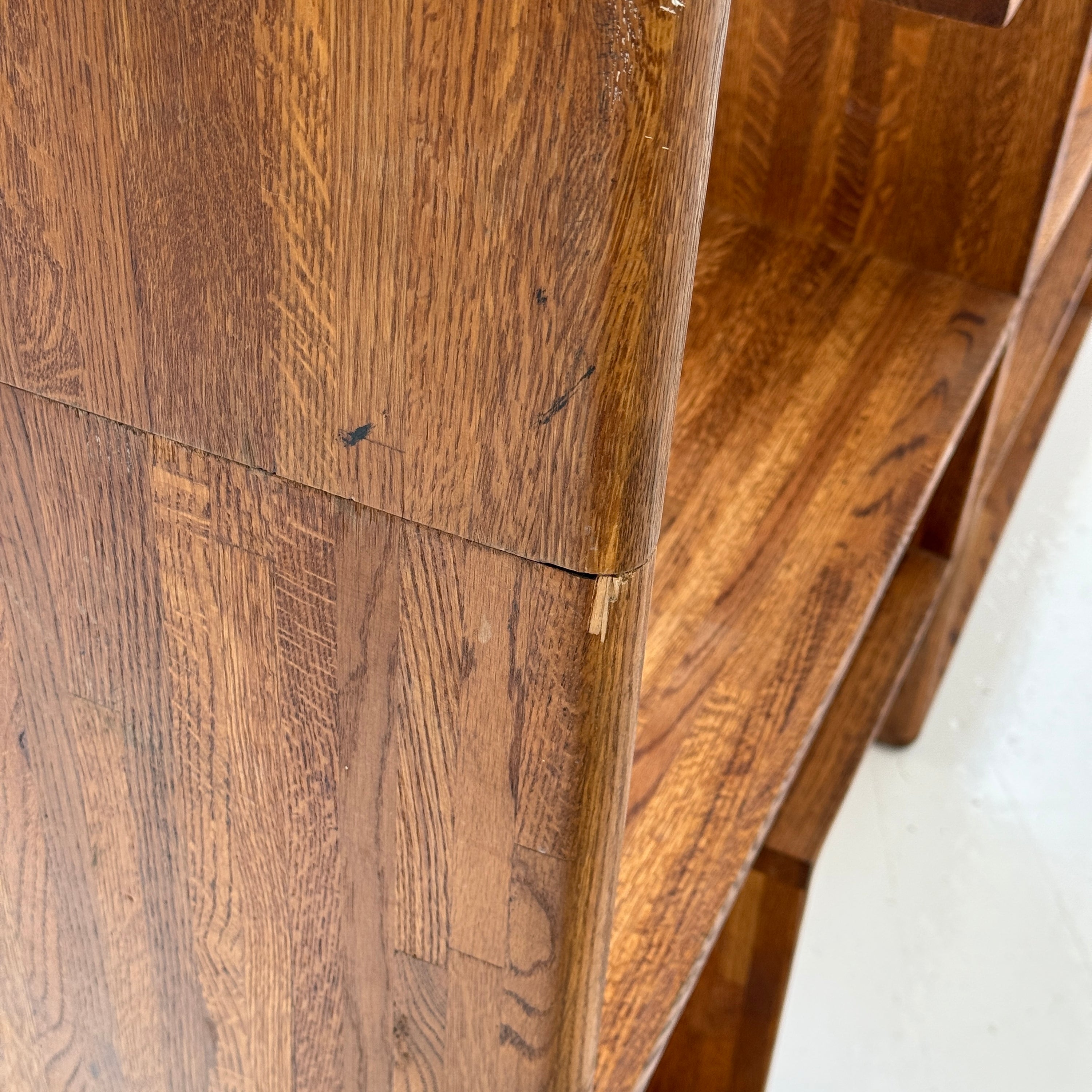 Studio Made Custom Oak Shelving Unit