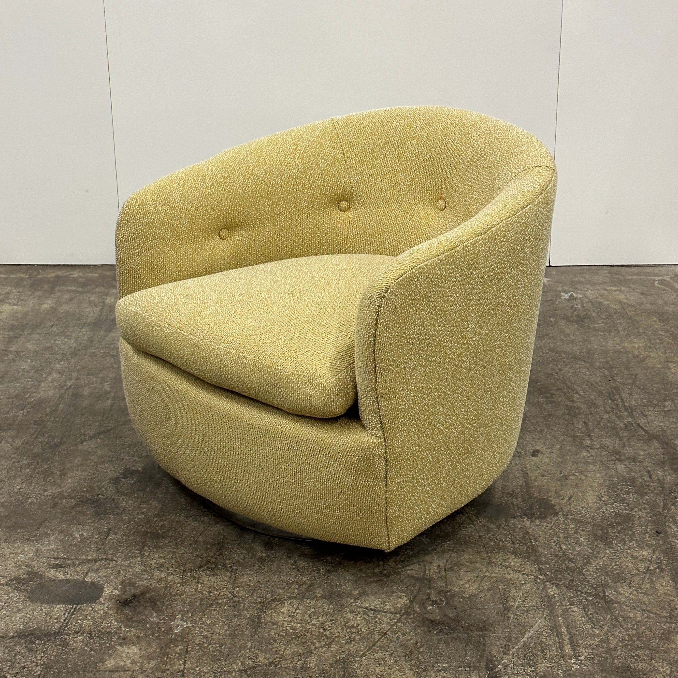 Swivel Barrel Chair by Milo Baughman for Thayer Coggin