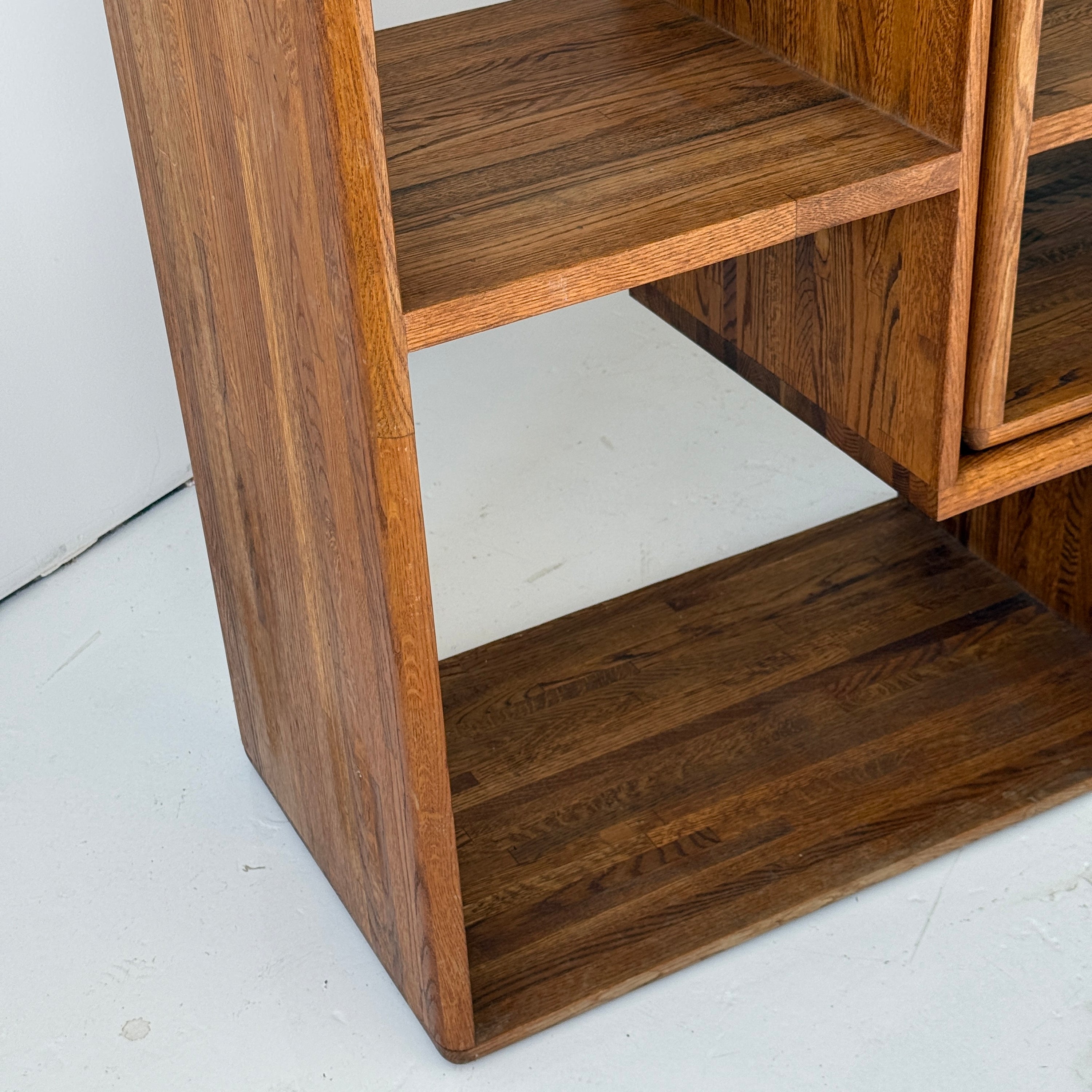 Studio Made Custom Oak Shelving Unit