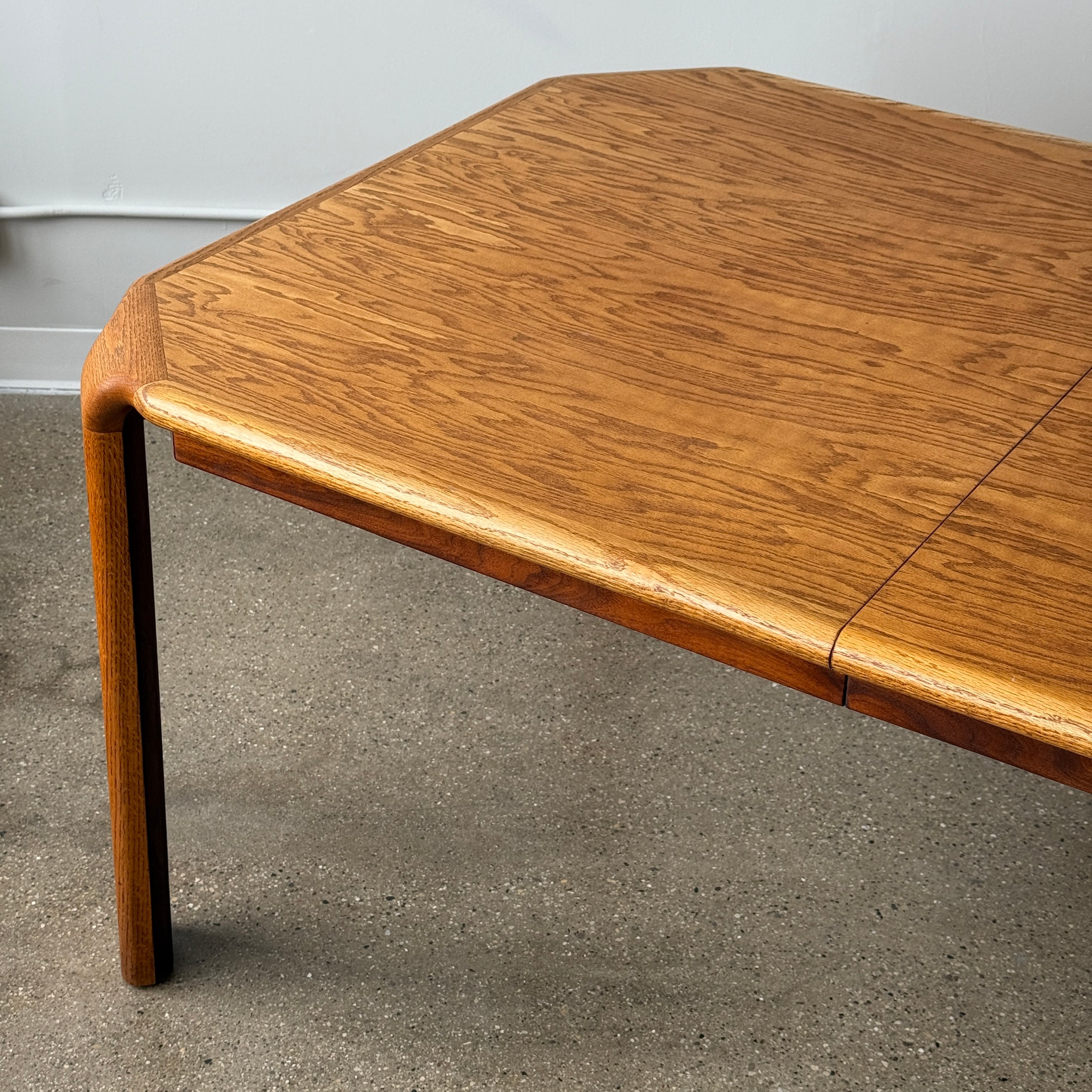 Extendable Oak Dining Table by Lou Hodges for Generation 80