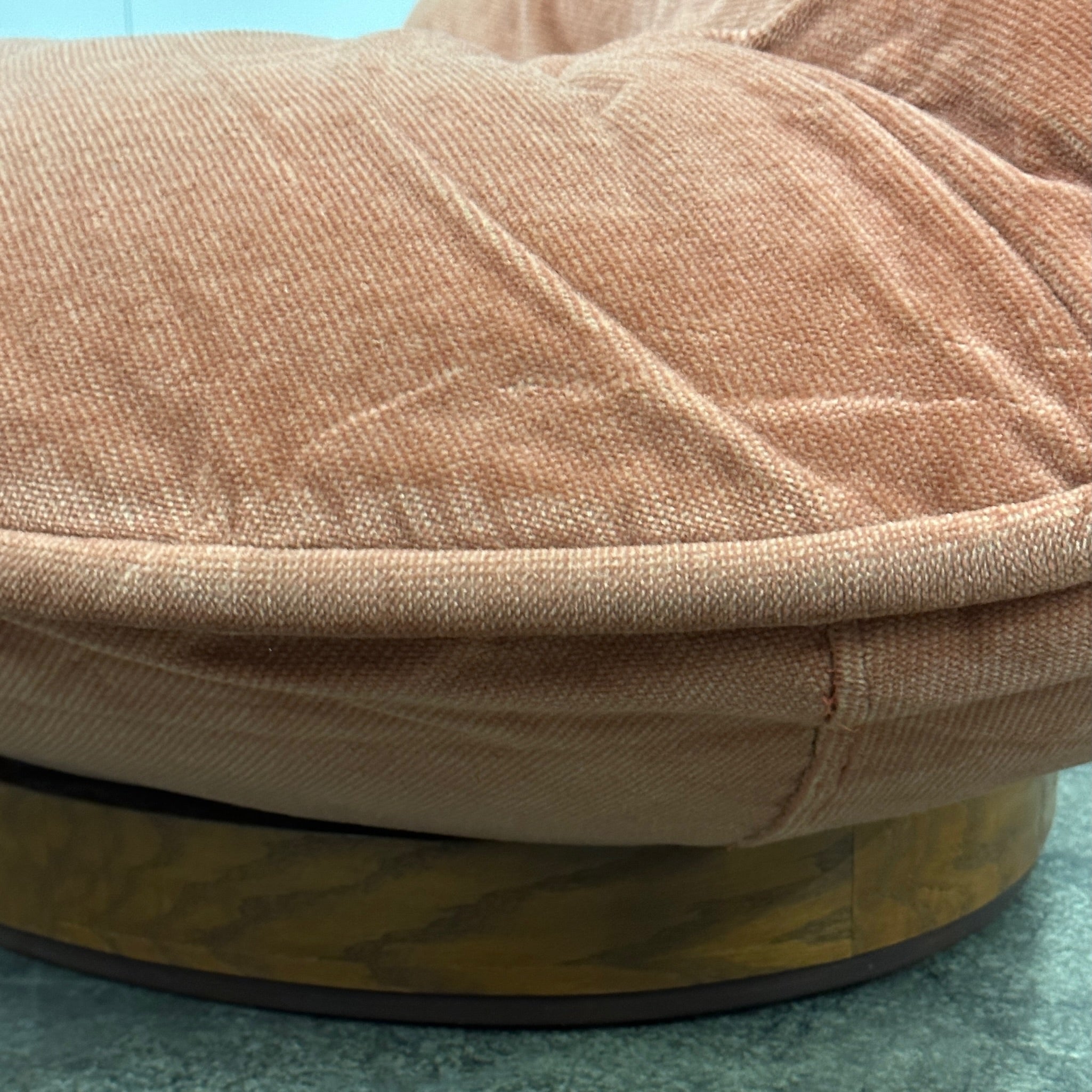 Postmodern Clam Chair with Walnut Base