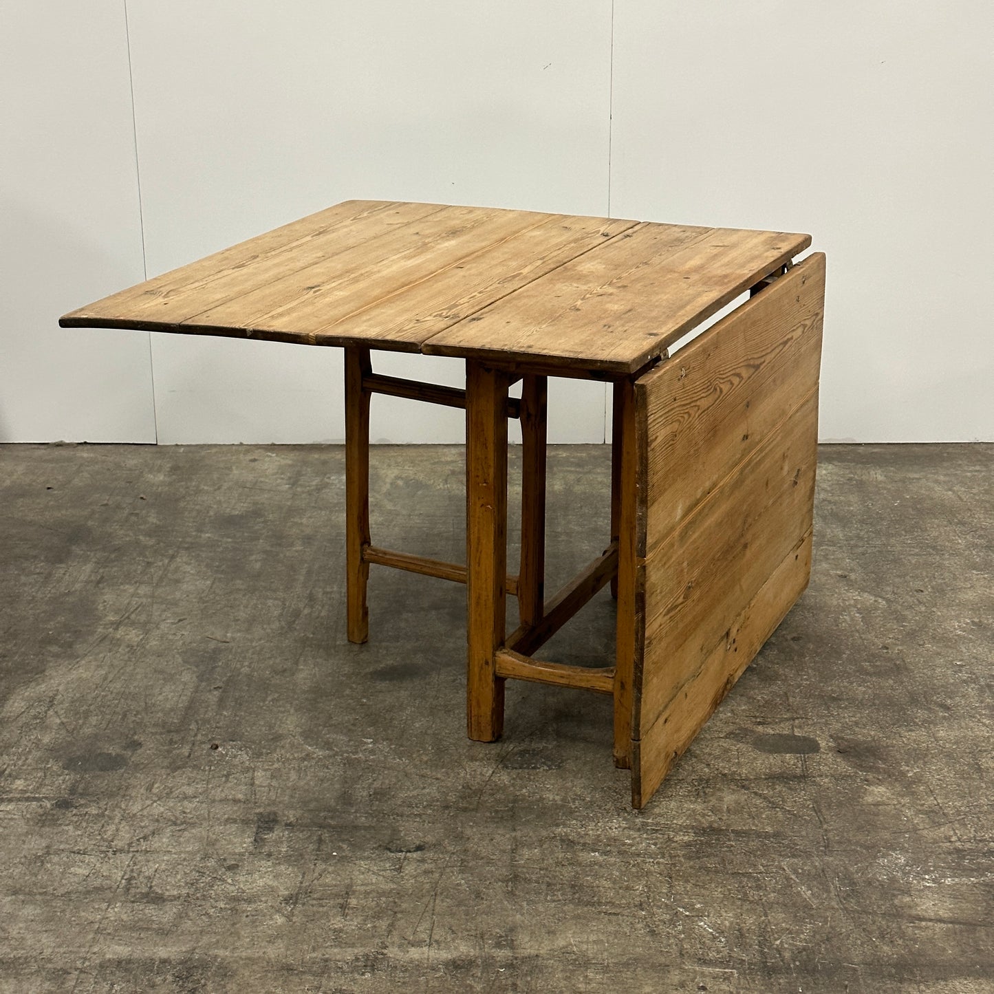 Antique Swedish Drop Leaf Dining Table