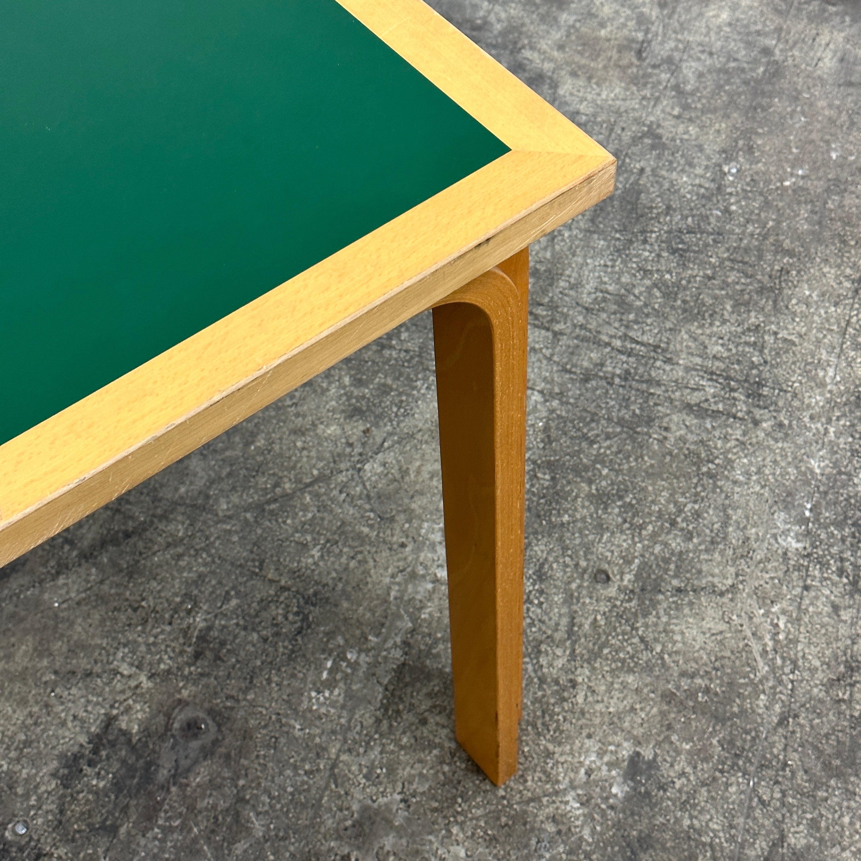 Square Green Table by Rud Thygesen and Johnny Sørensen for Magnus Olesen